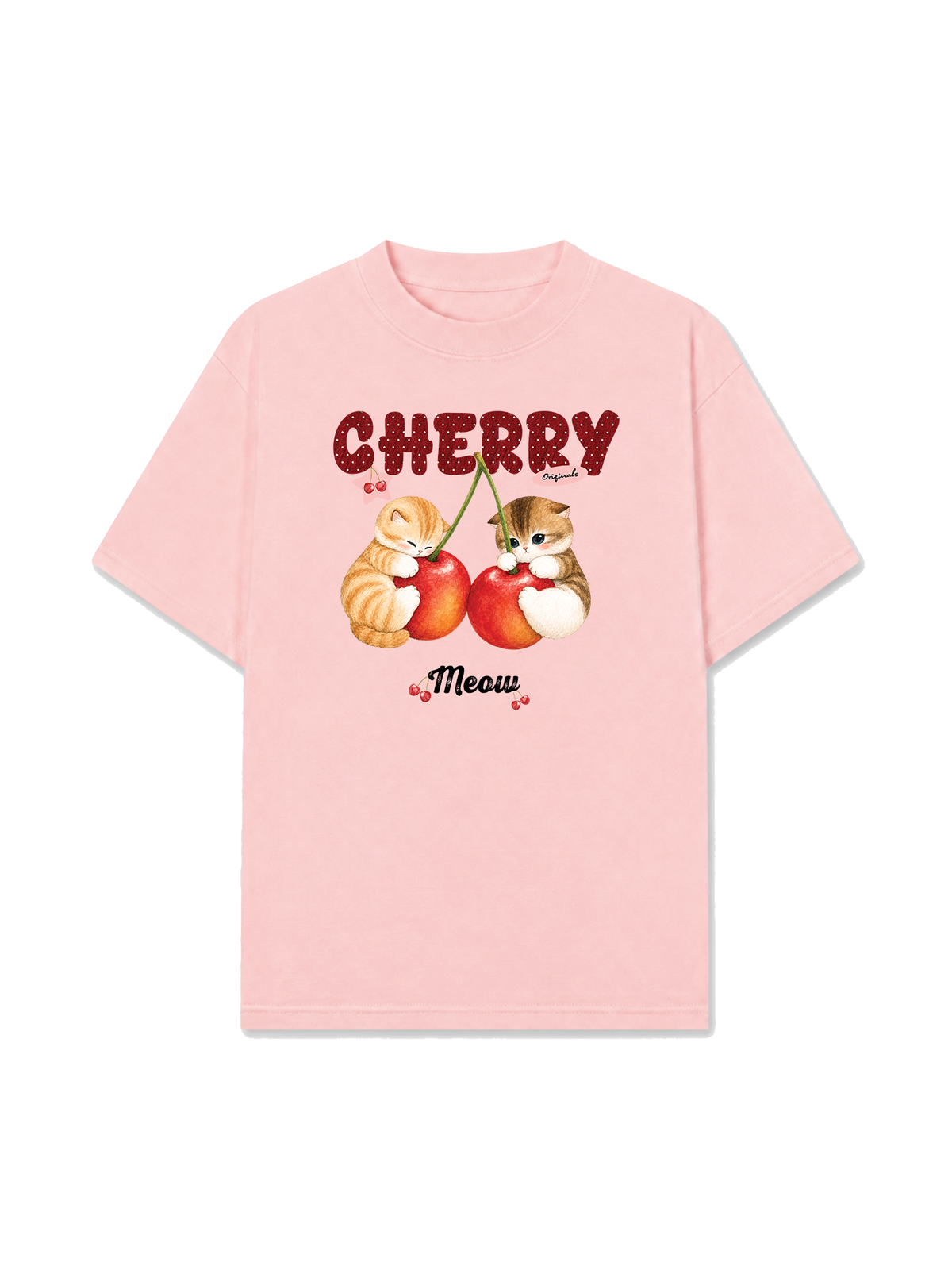 Áo Thun Relaxed Fit Cherry Meow