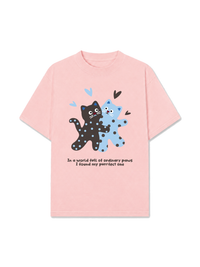 Áo Thun Relaxed Fit Cat Love
