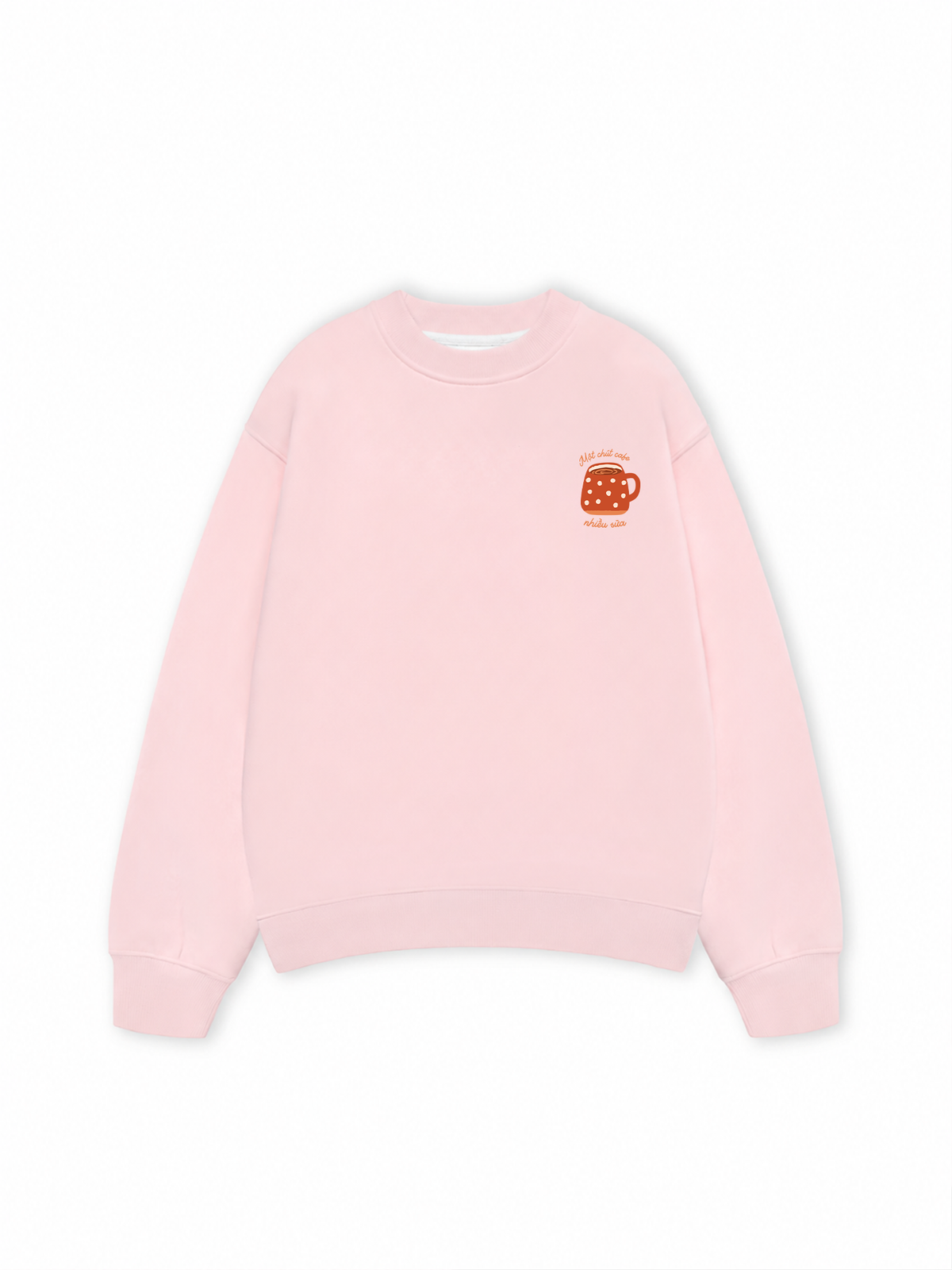 Áo Sweater Nỉ Hai Da Một Chút Cafe Nhiều Sữa