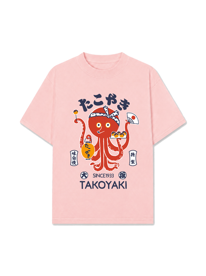 Áo Thun Relaxed Fit Takoyaki Chan