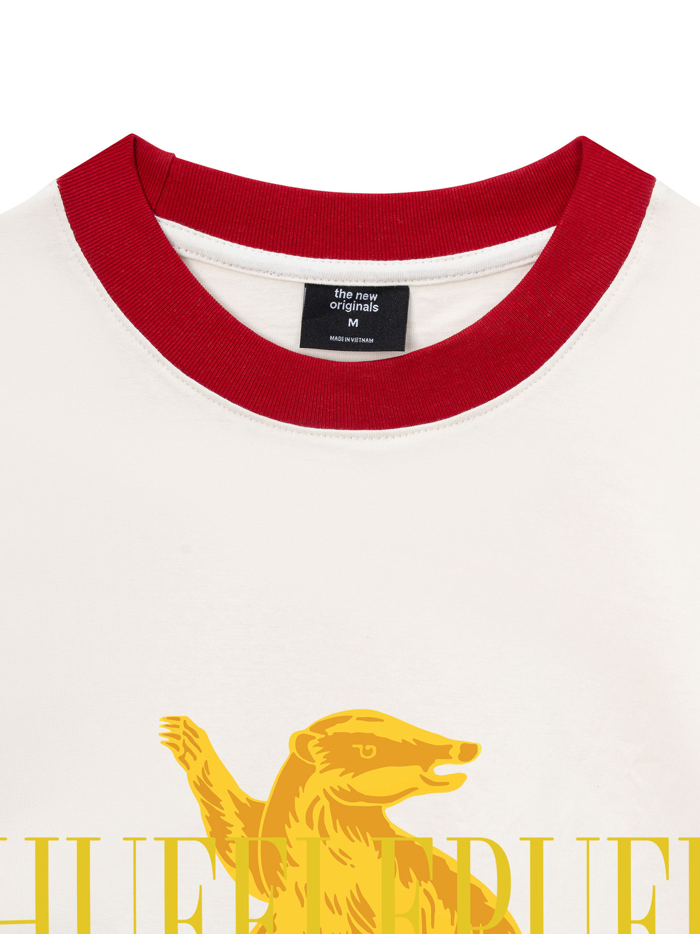Áo Thun Ringer Relaxed Fit Harry Potter Hufflepuff