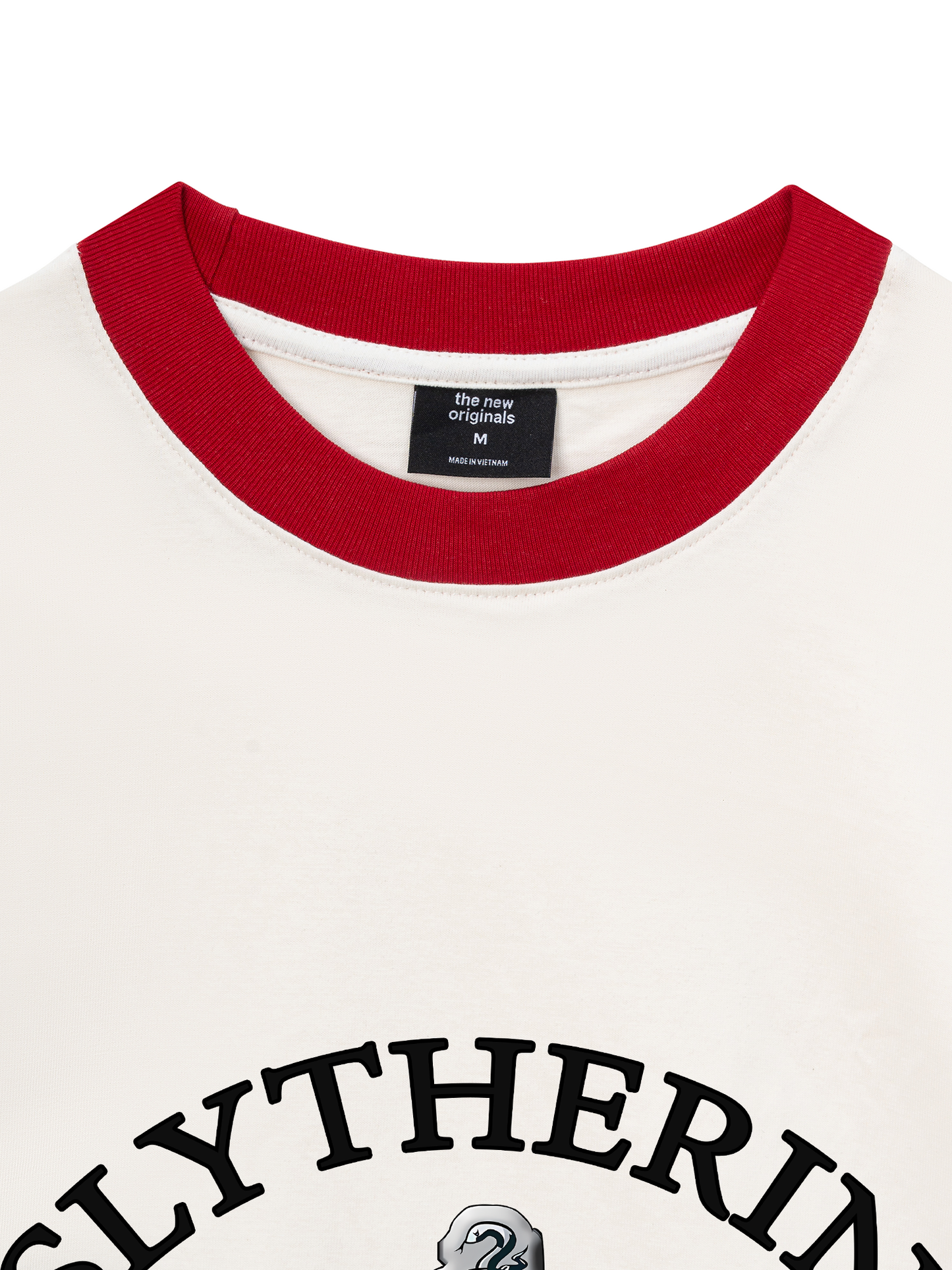 Áo Thun Ringer Relaxed Fit Harry Potter Slytherin Vintage