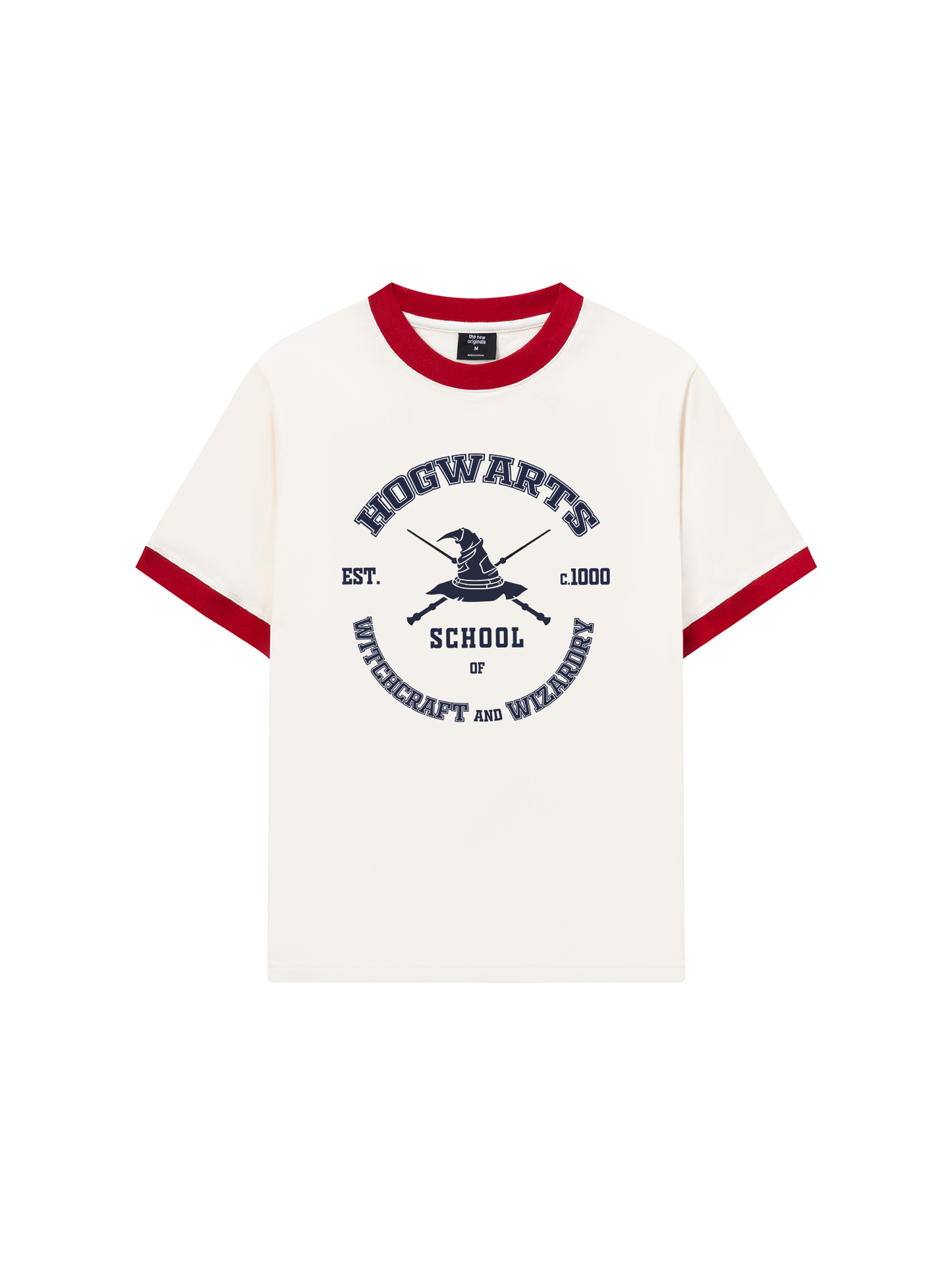Áo Thun Ringer Relaxed Fit Harry Potter Hogwarts
