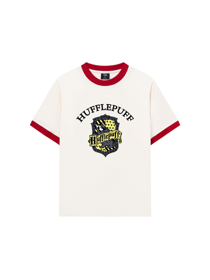 Áo Thun Ringer Relaxed Fit Harry Potter Huflepuff Vintage