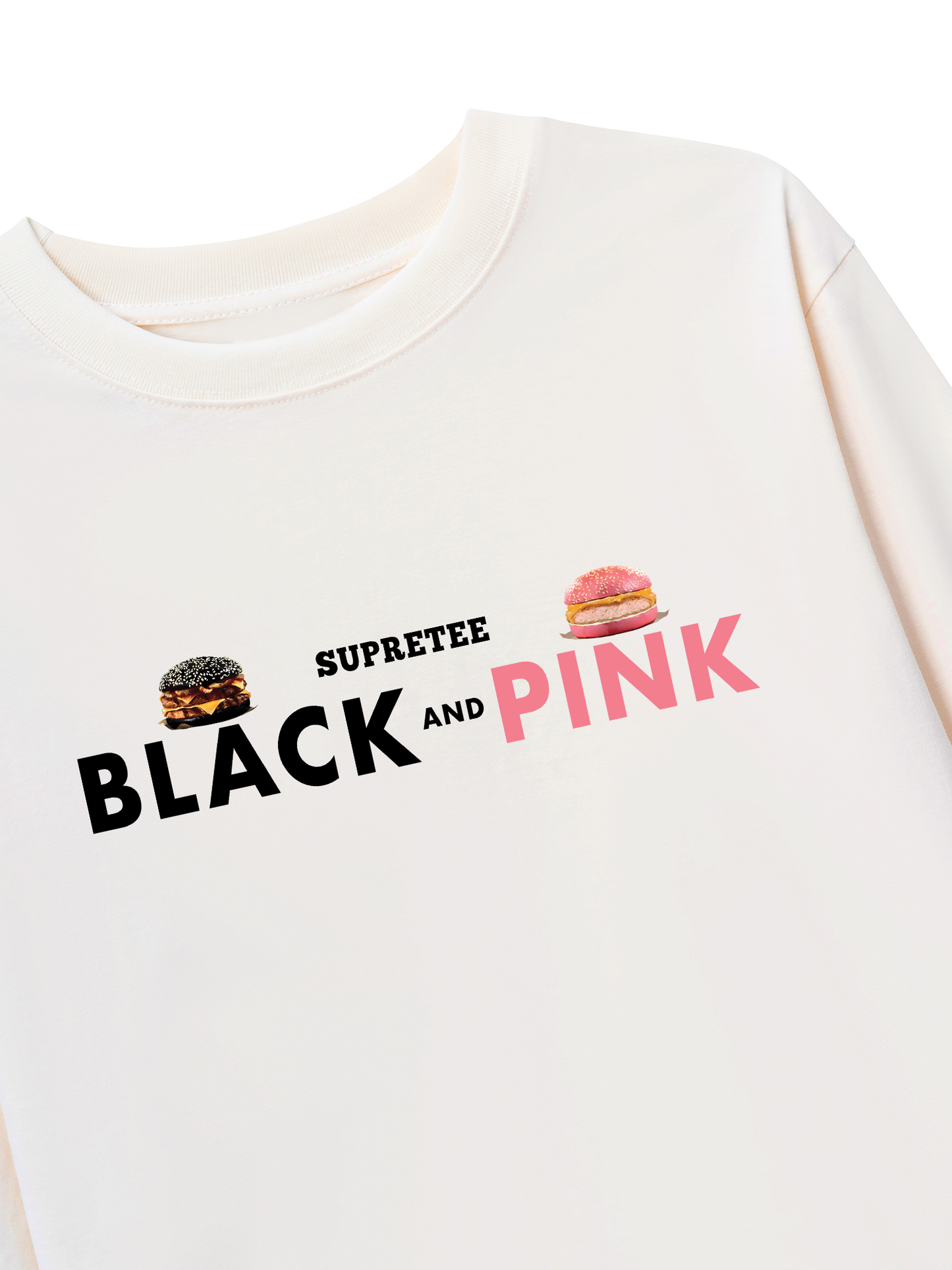 Áo Thun Dài Tay Sweet Pastry Black Pink Meow Meow Strawberry