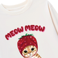 Áo Thun Dài Tay Meow Meow Strawberry