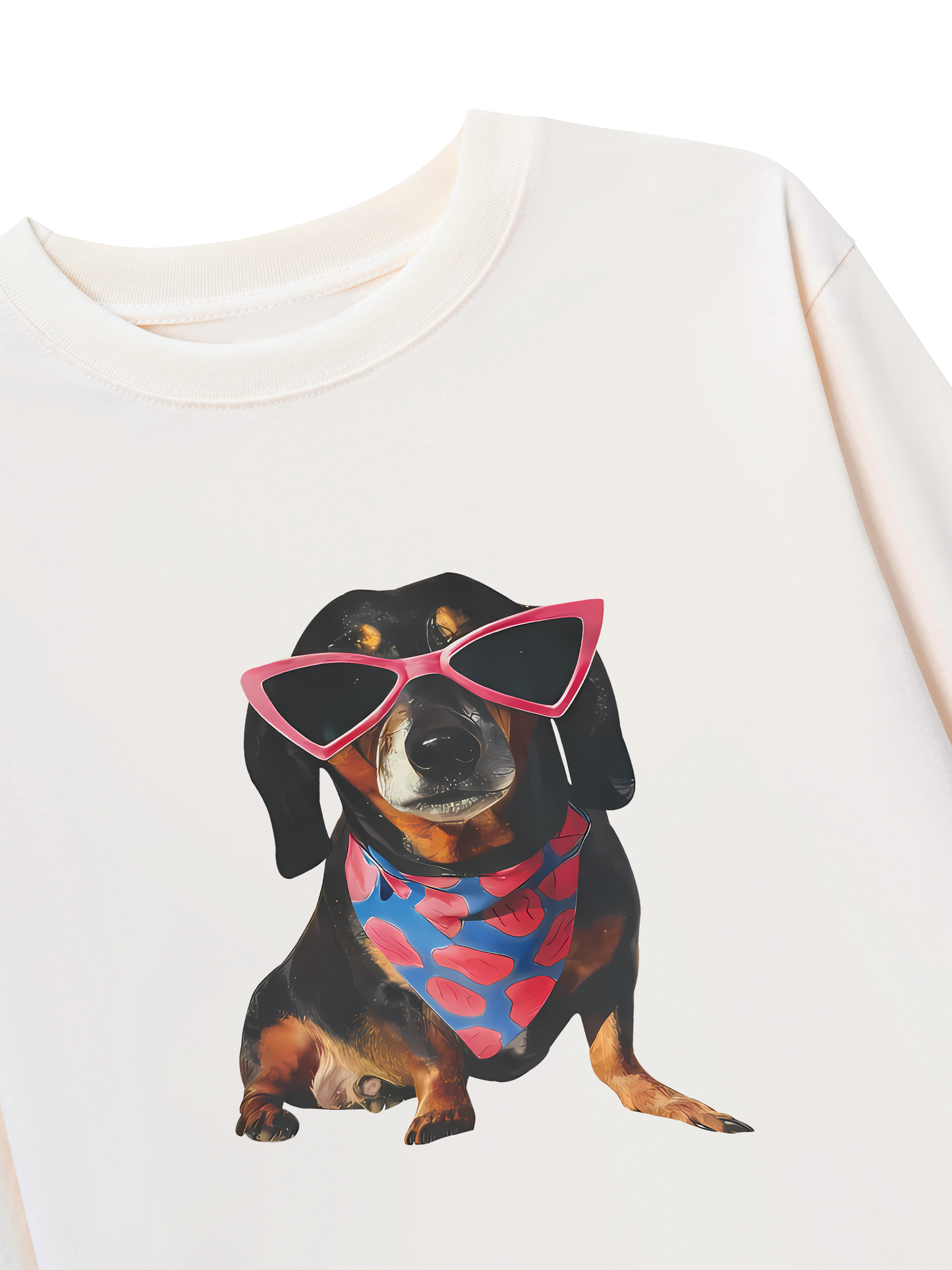 Áo Thun Dài Tay Animal Pink Glasses