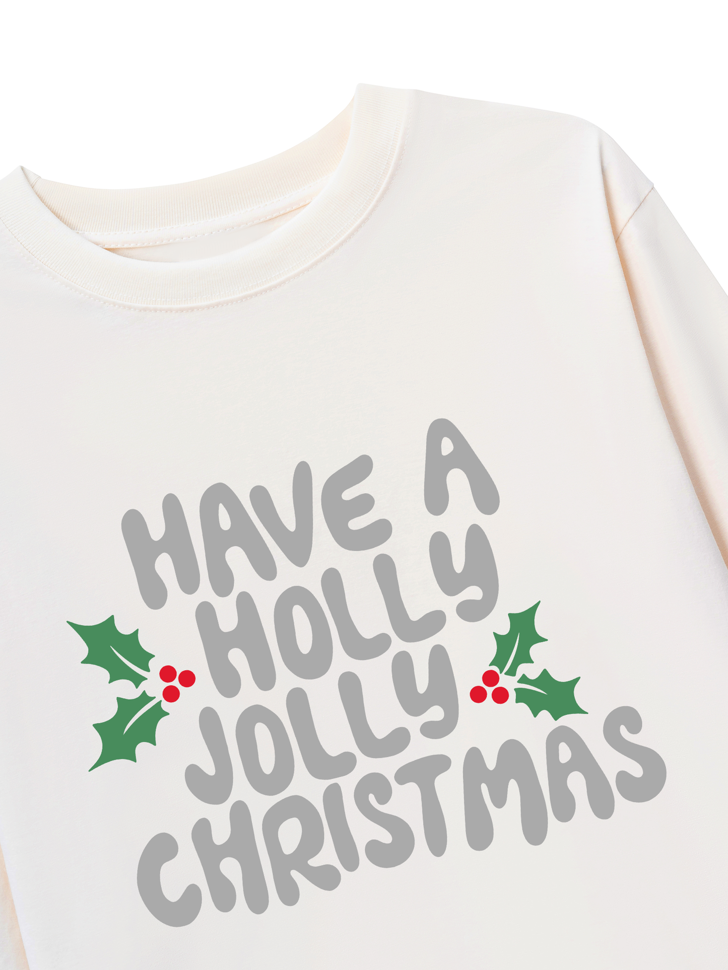 Áo Thun Dài Tay Holly Jolly Christmas