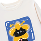 Áo Thun Dài Tay Black Cute Cat