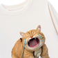 Áo Thun Dài Tay Animal Mood Funny Meow