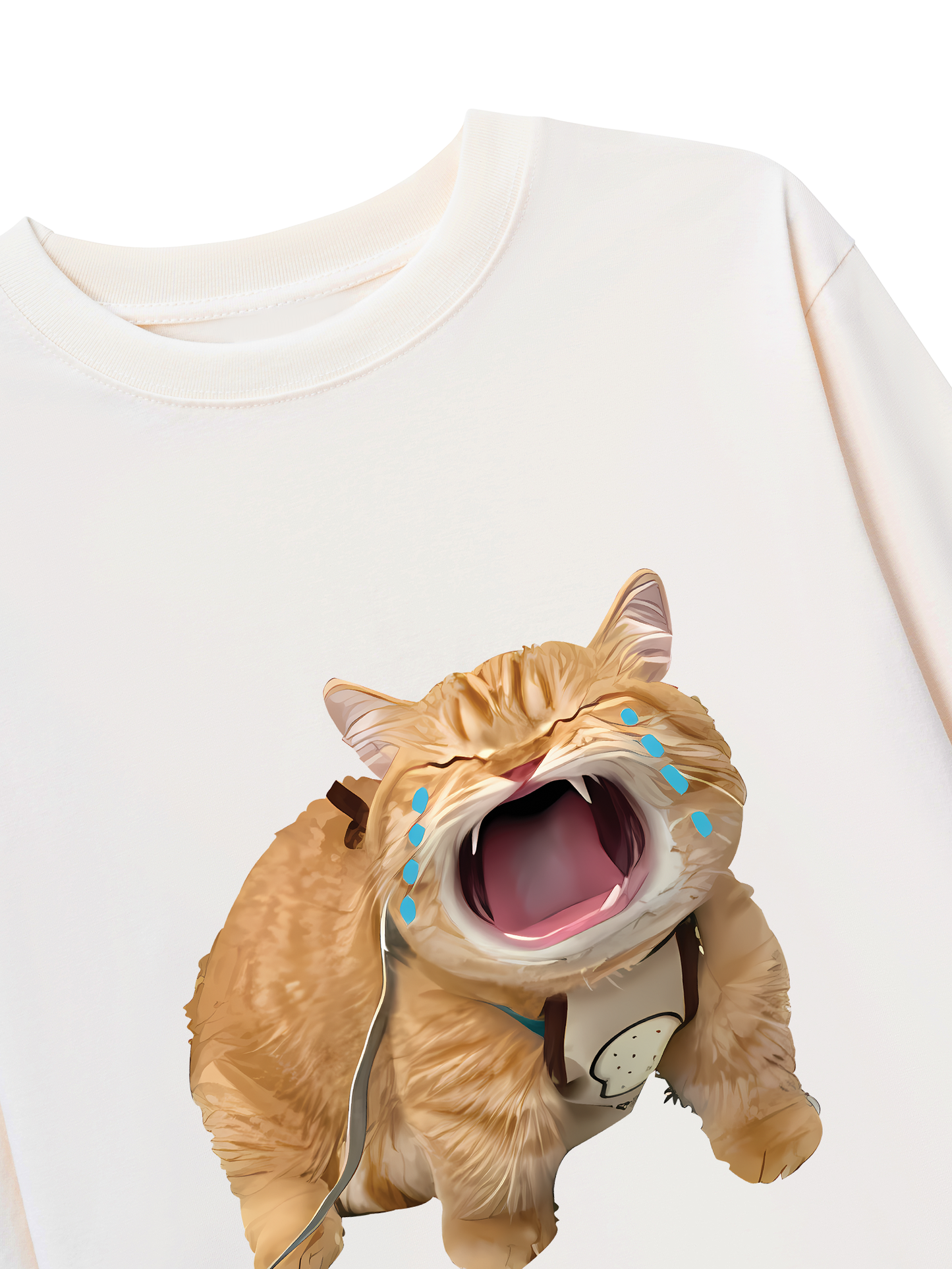 Áo Thun Dài Tay Animal Mood Funny Meow