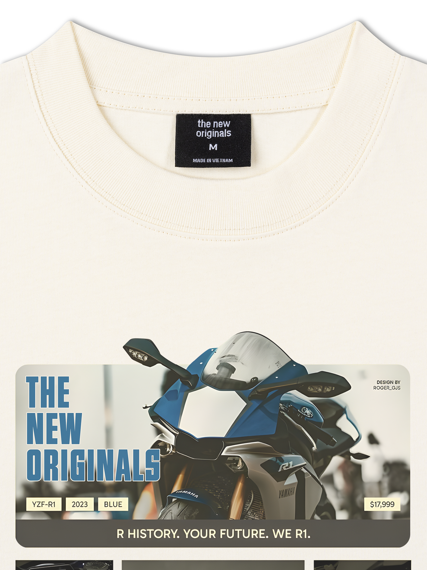 Áo Thun Relaxed Fit Motor YZF-R1 Deep Blue