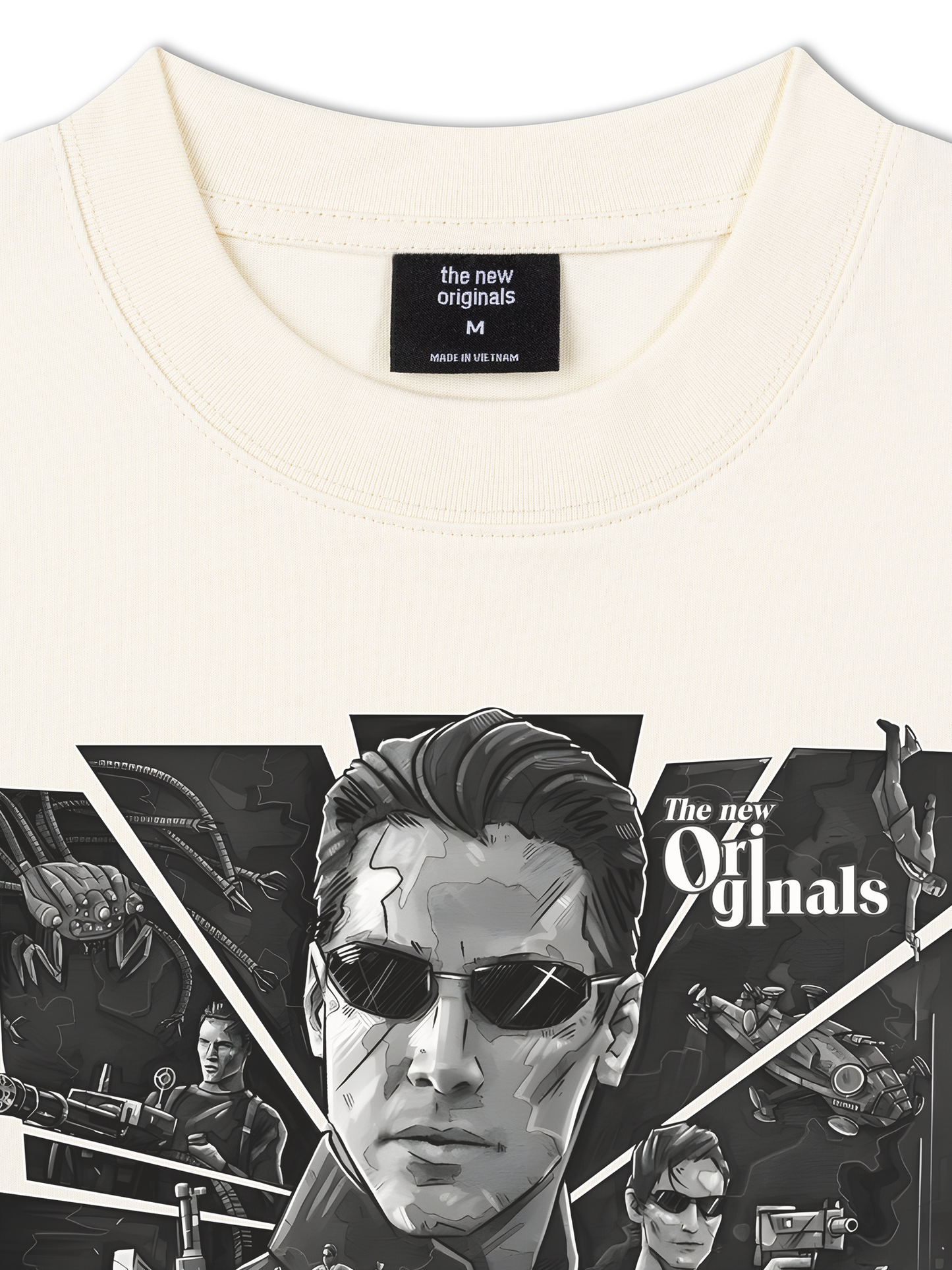 Áo Thun Relaxed Fit Movie Matrix Black And White