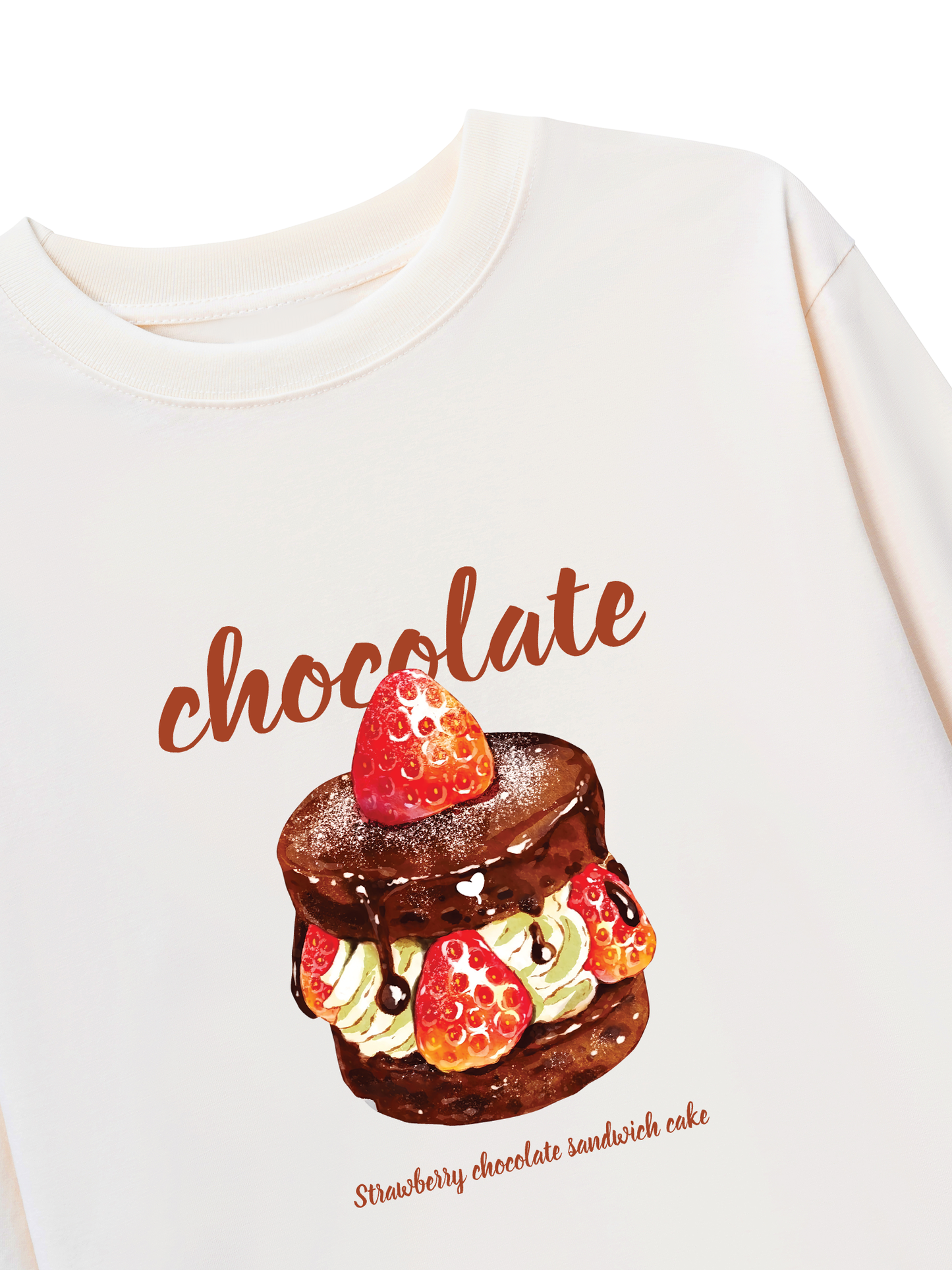 Áo Thun Dài Tay Strawberry Chocolate