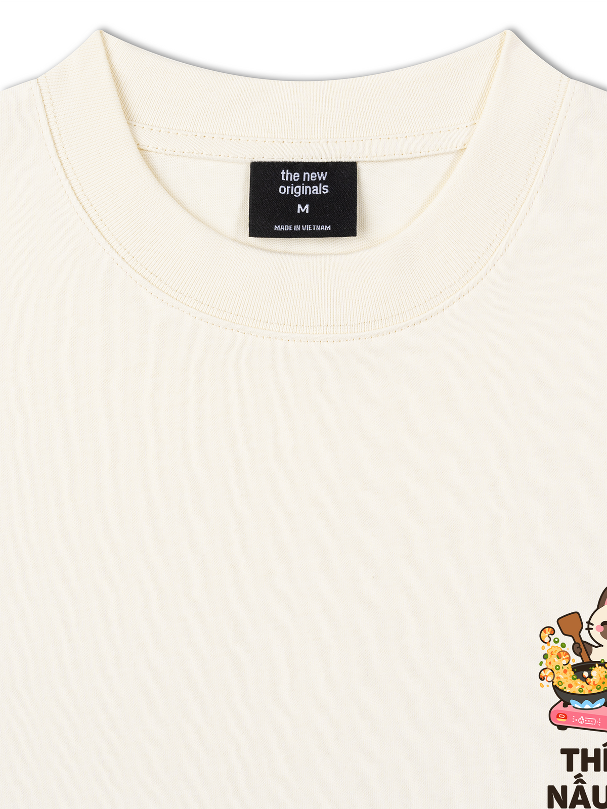 Áo Thun Relaxed Fit Thích Nấu Ăn-Mèo Xiêm
