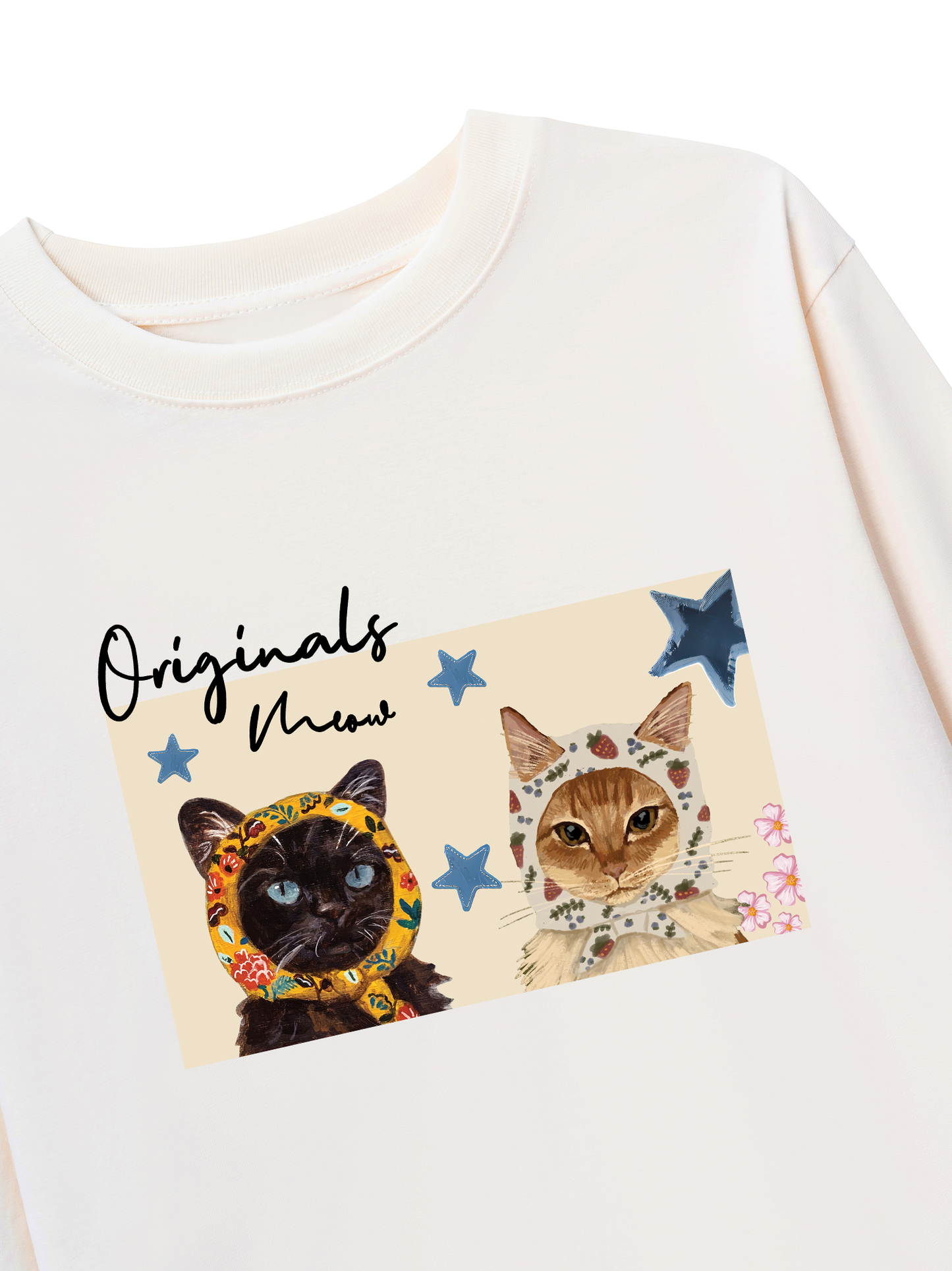 Áo Thun Dài Tay Originals Meow