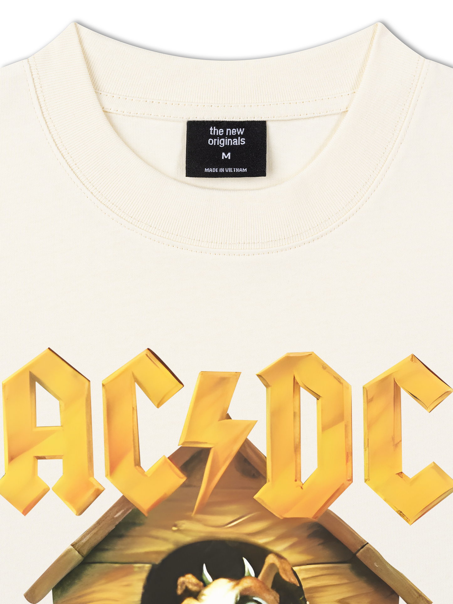 Áo Thun Relaxed Fit Music Rock AC DC Given The Dog A Bone