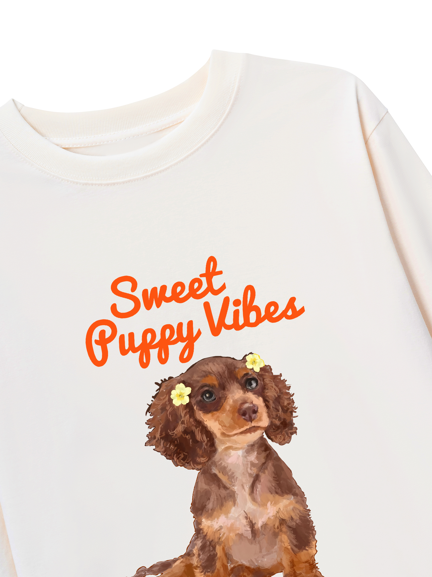 Áo Thun Dài Tay Sweet Puppy Vibe