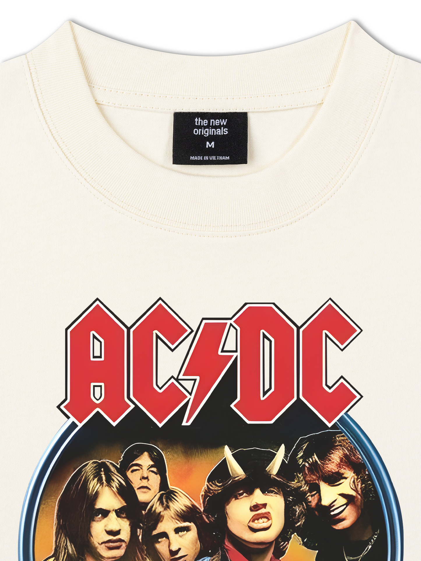 Áo Thun Relaxed Fit AC DC High Way To Hell Flame