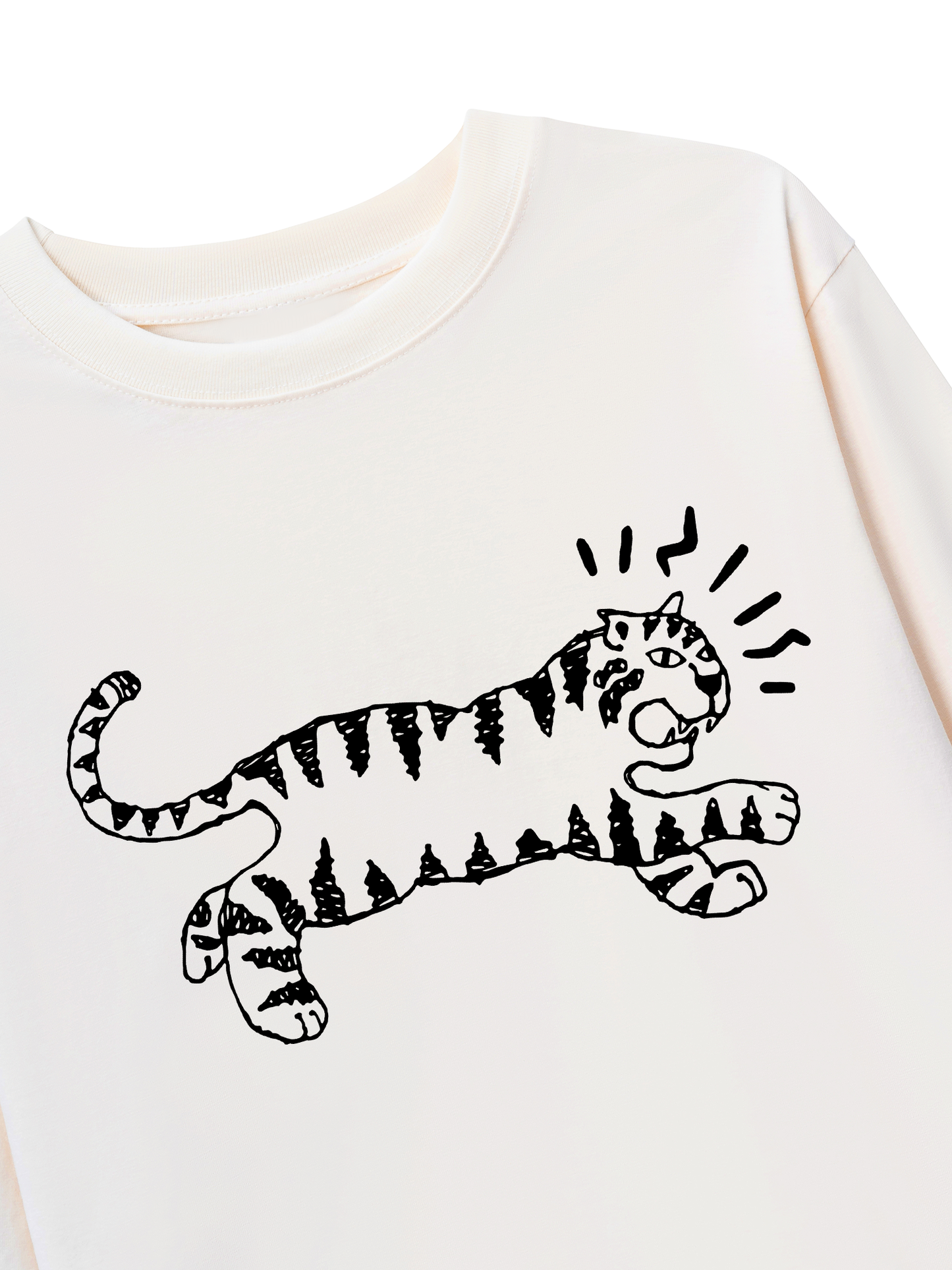 Áo Thun Dài Tay Tiger Sketch