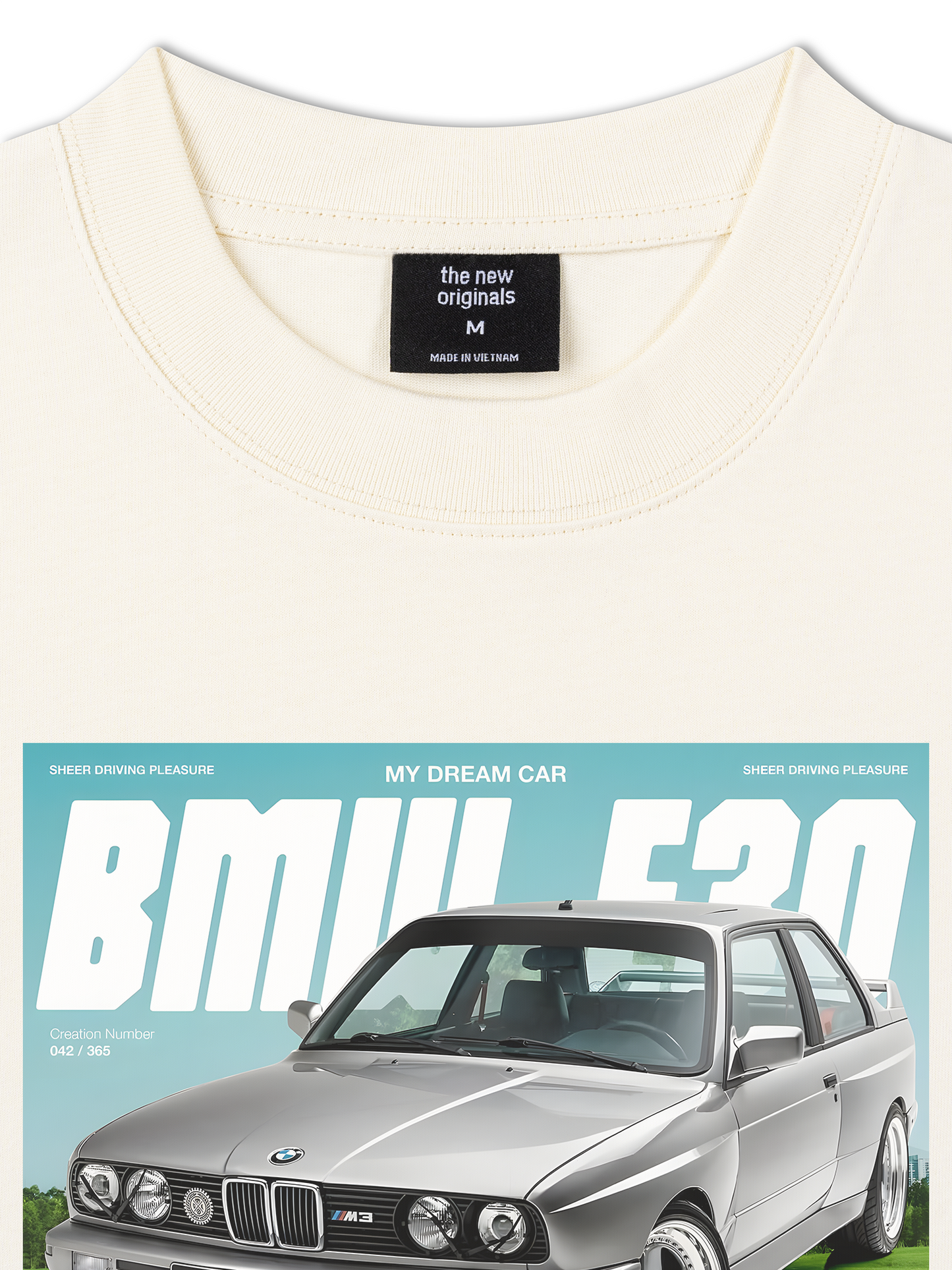 Áo Thun Relaxed Fit Car BMW E30 My Dream Car