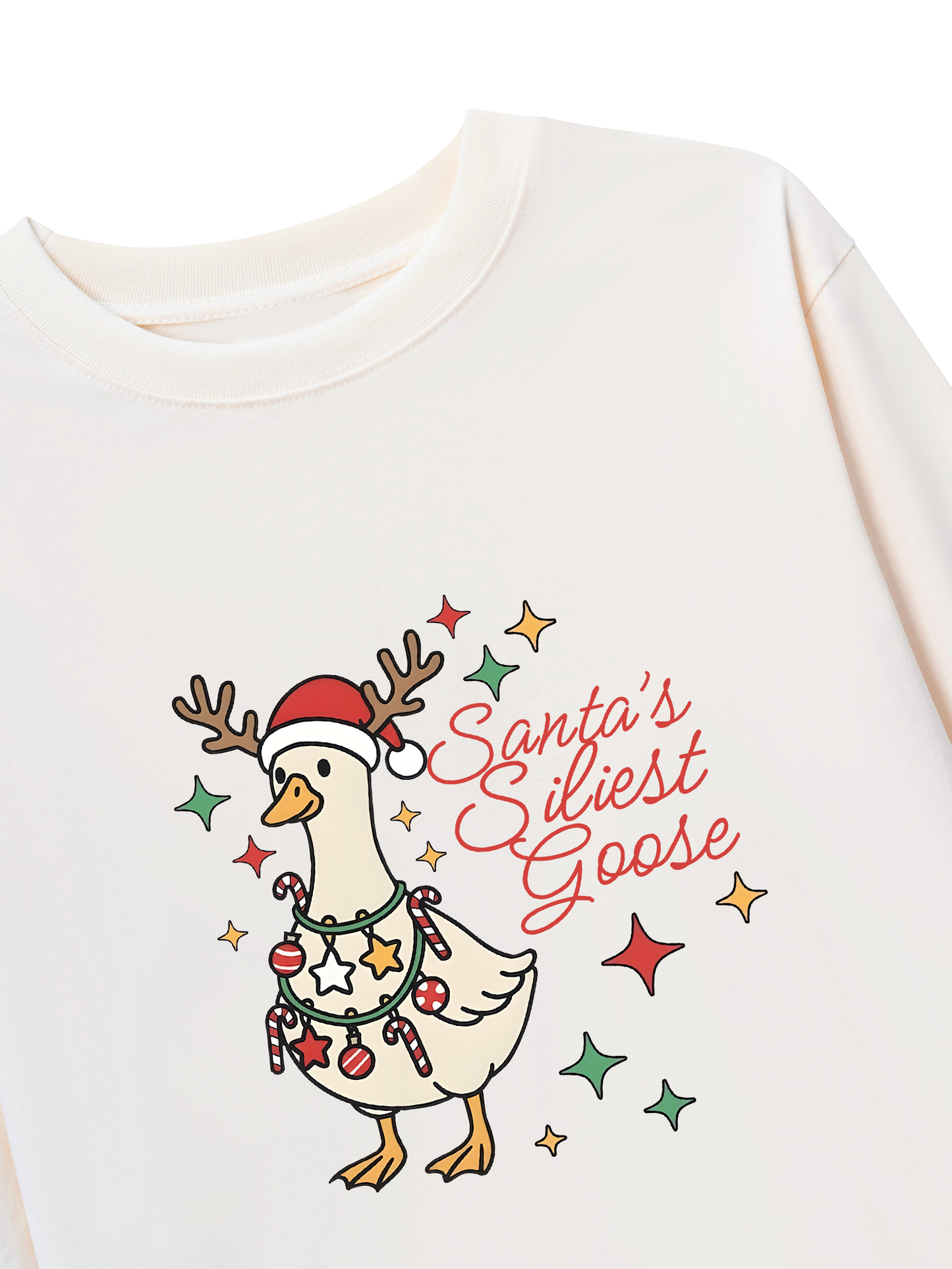 Áo Thun Dài Tay Santa’s Silly Goose