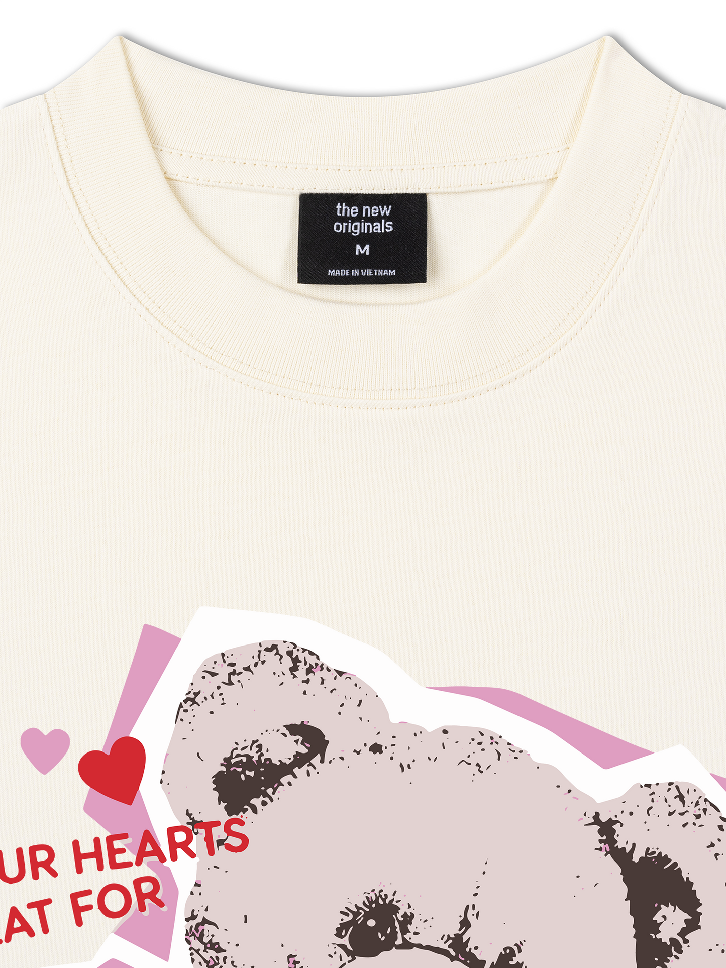 Áo Thun Relaxed Fit Our Hearts Beat For
