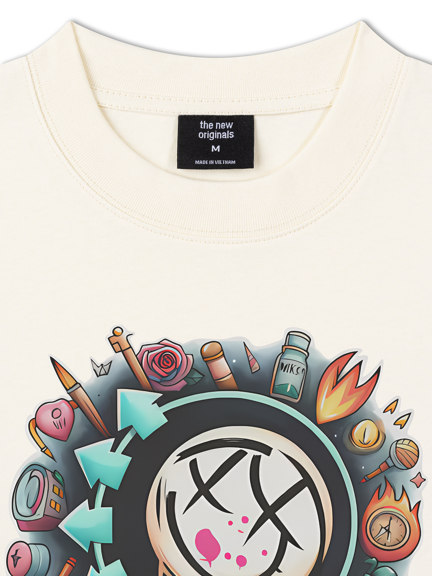 Áo Thun Relaxed Fit Blink 182 Watercolor