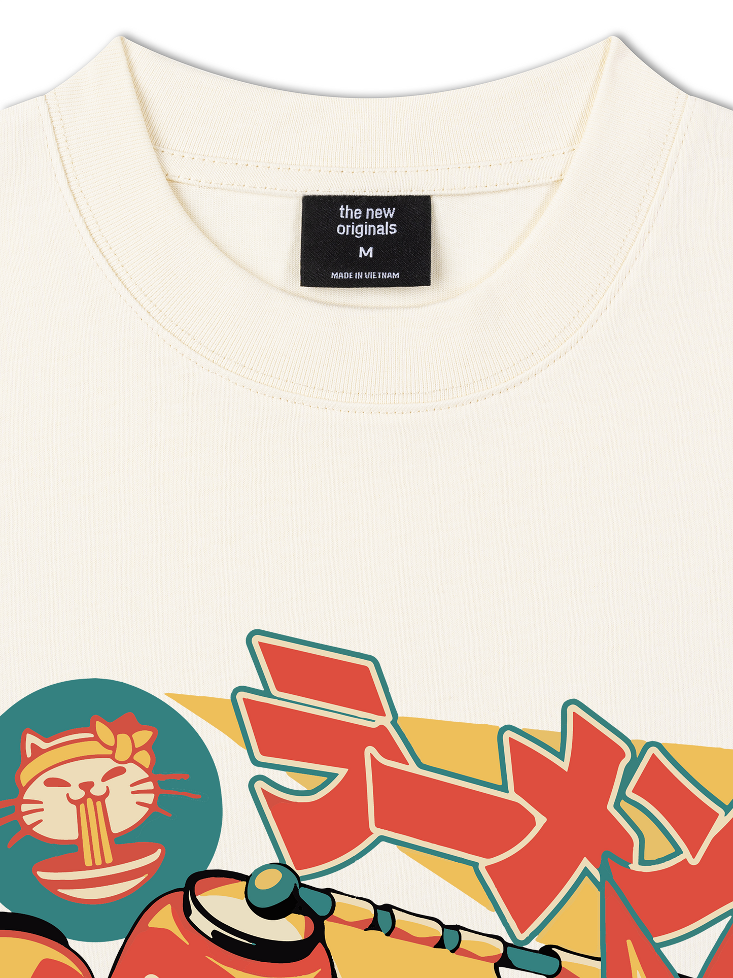 Áo Thun Relaxed Fit Ramen Neko