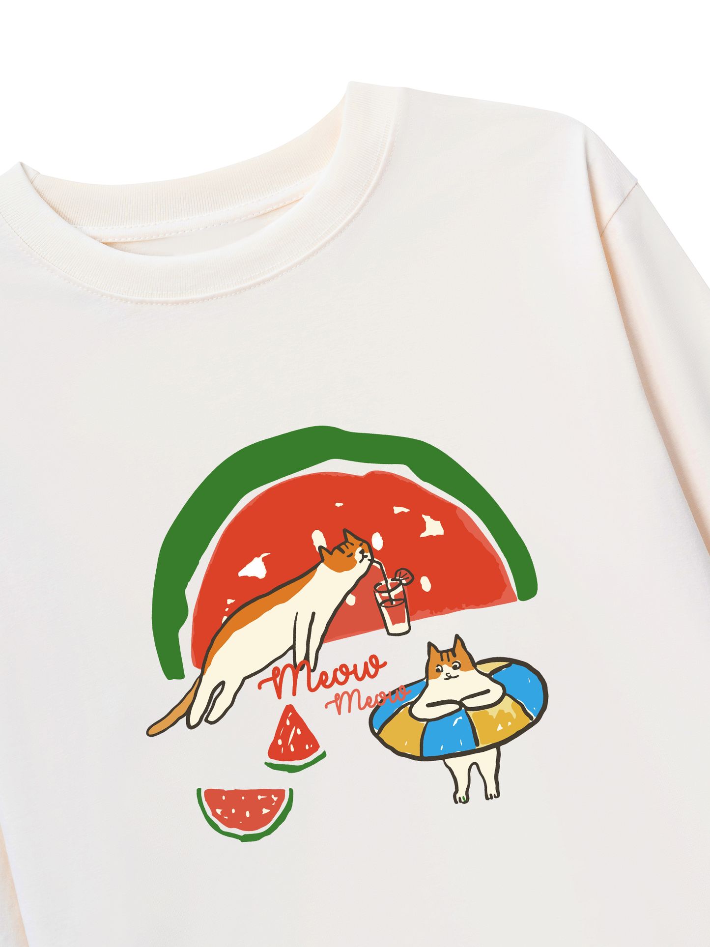 Áo Thun Dài Tay Meow Meow Watermelon
