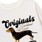 Áo Thun Dài Tay Retro Dachshund