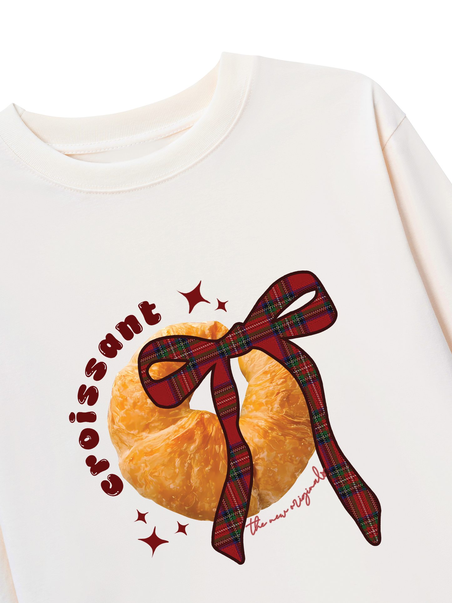 Áo Thun Dài Tay Sweet Pastry Red Plaid Bow