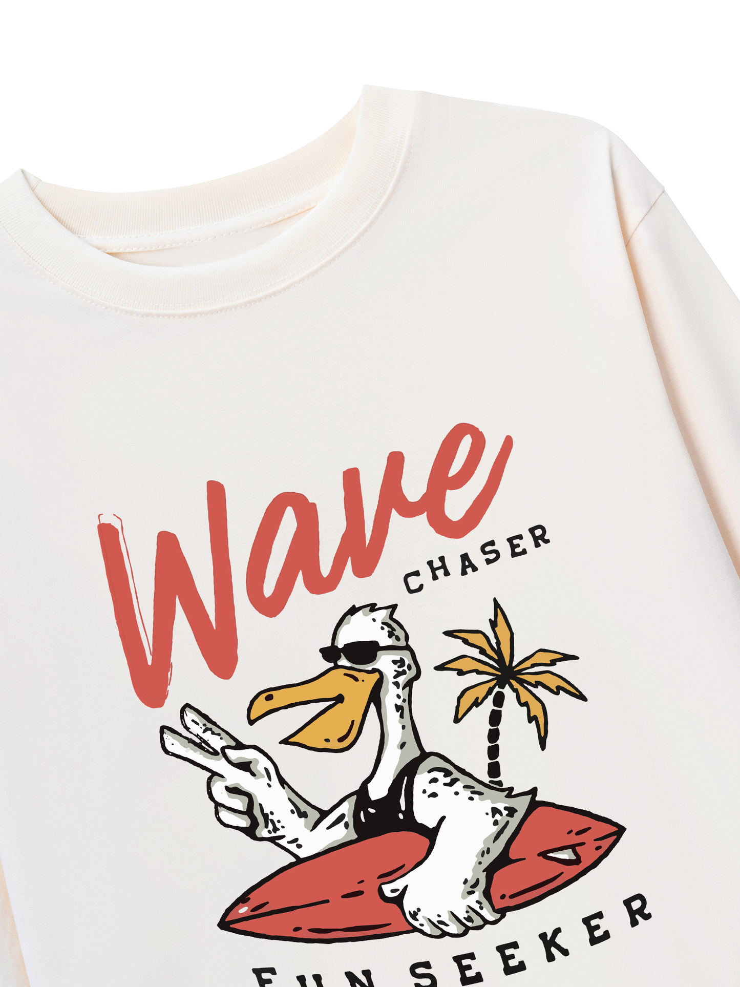 Áo Thun Dài Tay Ocean Duck Waves