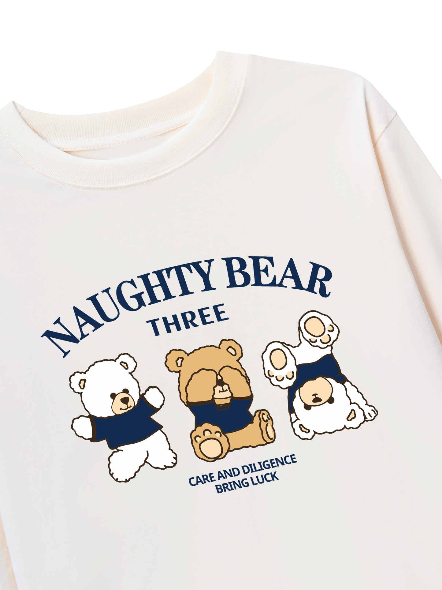 Áo Thun Dài Tay Naughty Bear Three