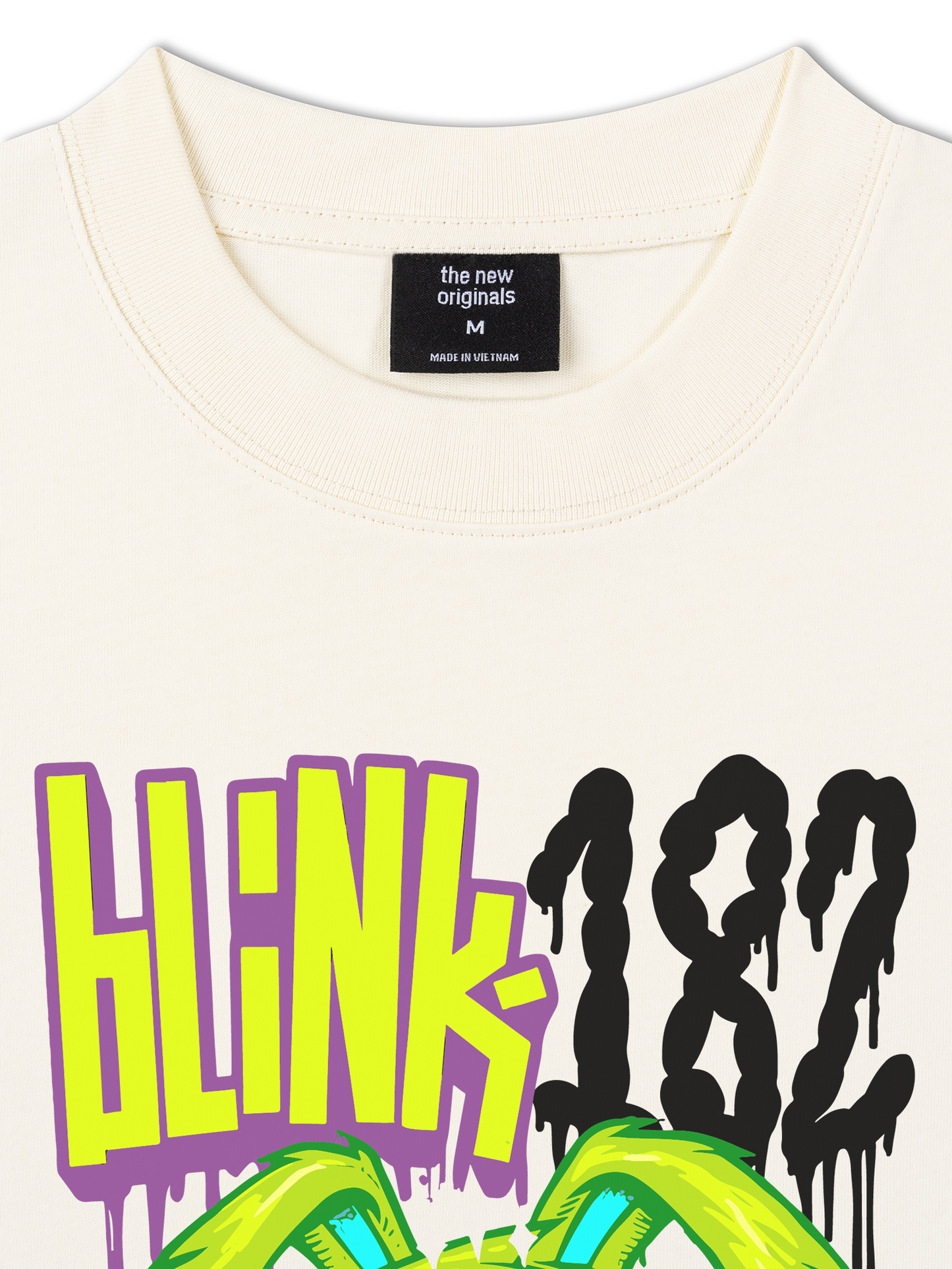 Áo Thun Relaxed Fit Blink 182 Cartoon