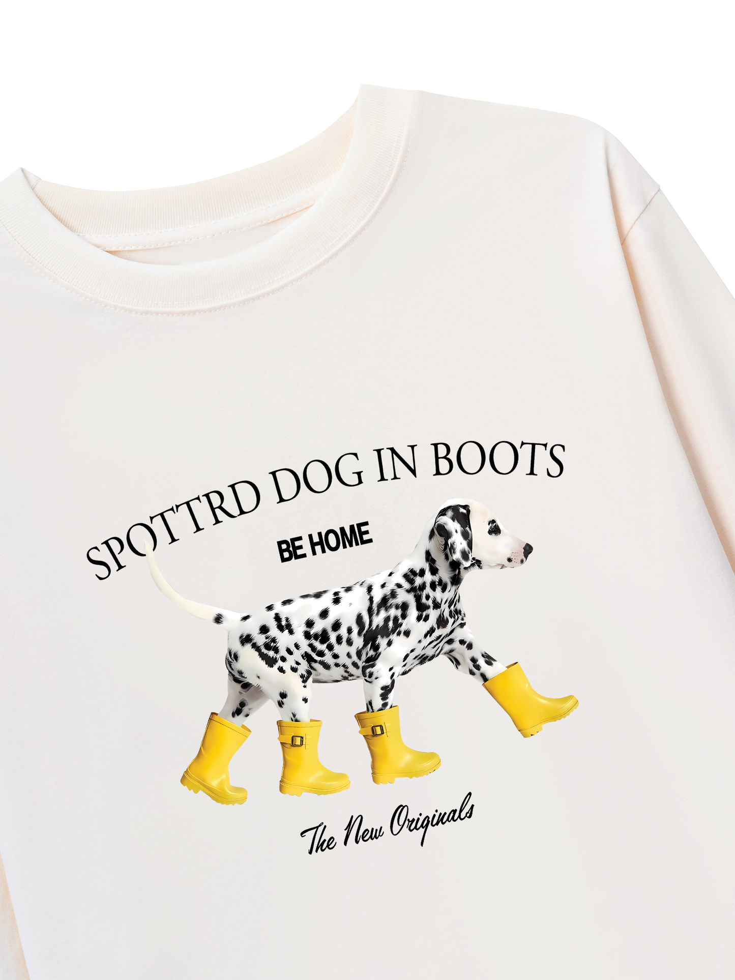 Áo Thun Dài Tay Animal Cute Puppy Yellow Boots