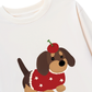 Áo Thun Dài Tay Animal Cute Puppy With Cherry