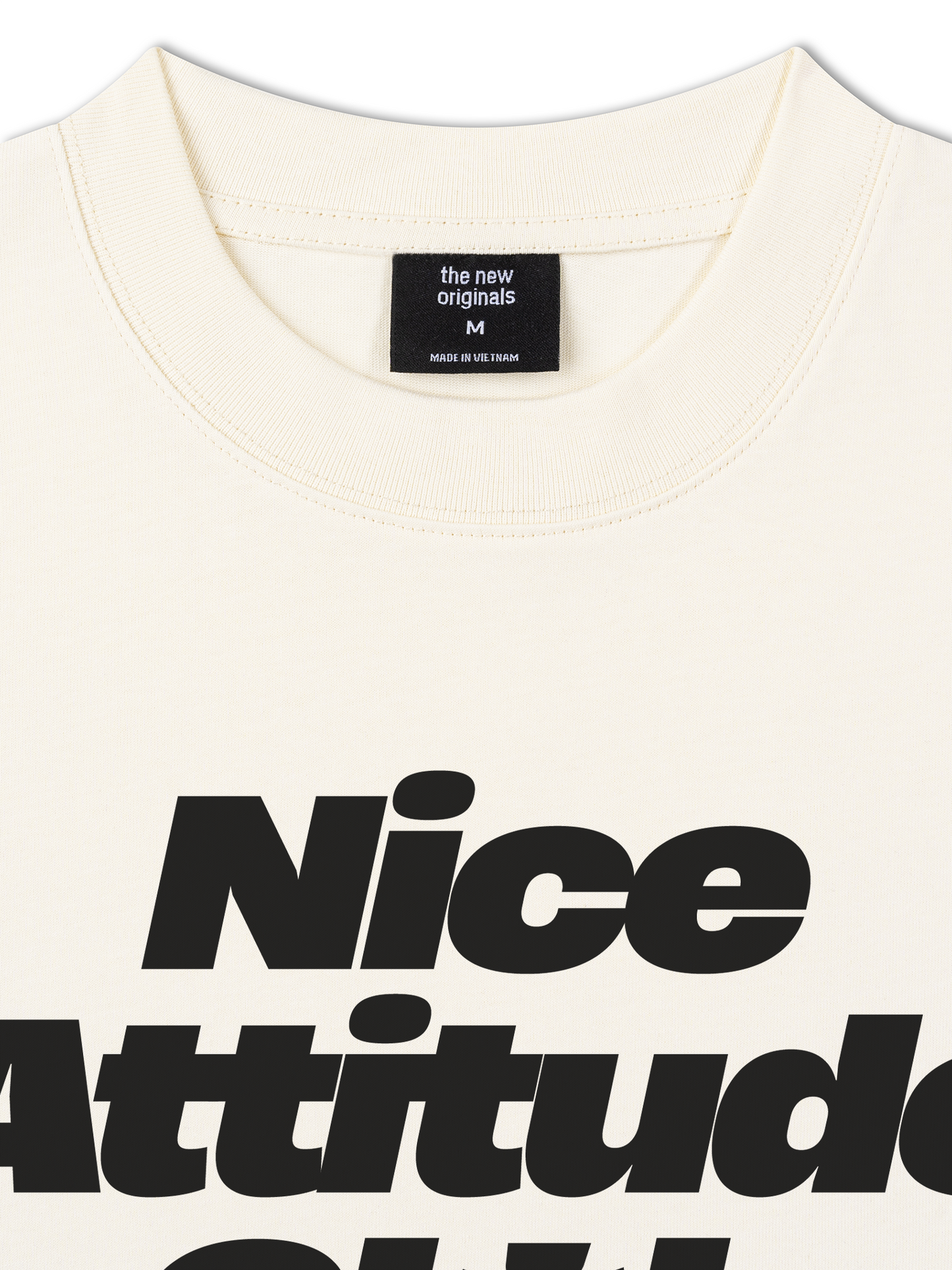 Áo Thun Relaxed Fit Life Vibe Nice Attitude