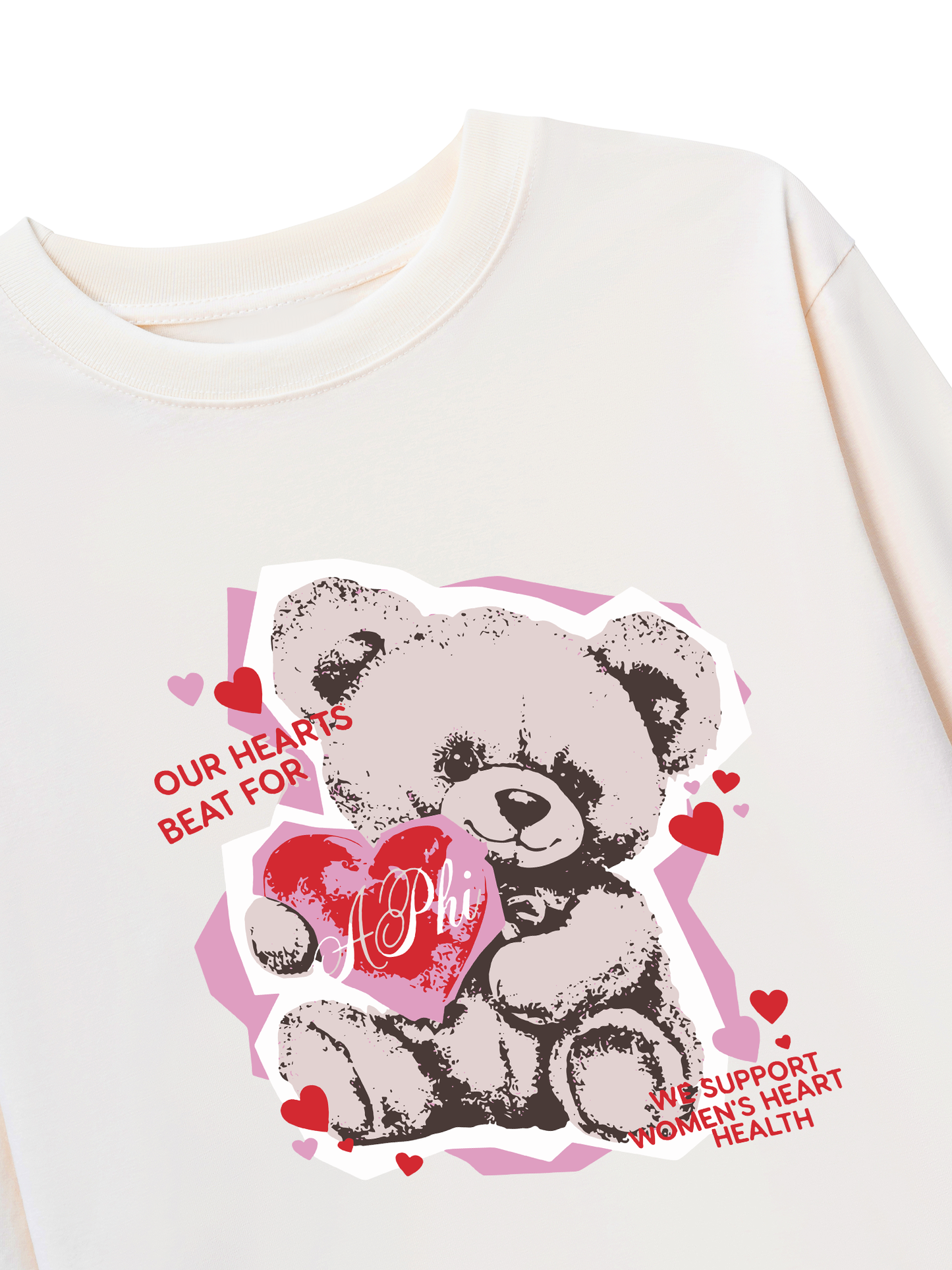 Áo Thun Dài Tay Our Hearts Beat For