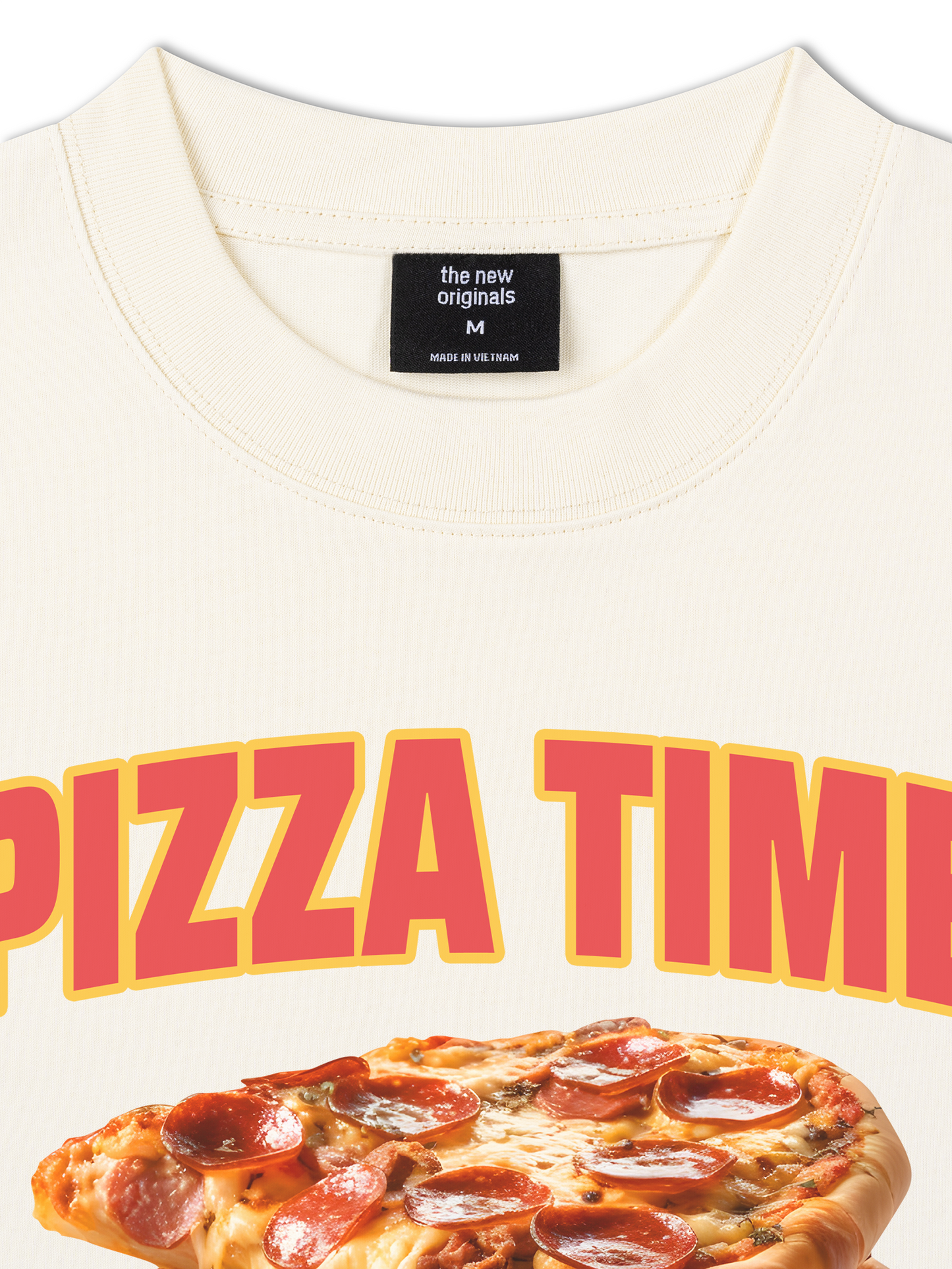 Áo Thun Relaxed Fit Foody Pizza Time