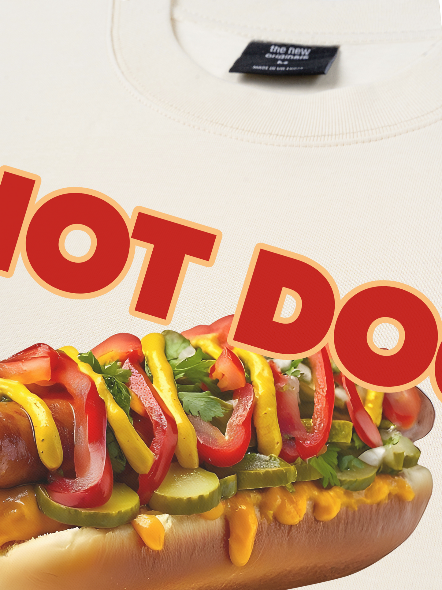 Áo Thun Relaxed Fit Foody Hot Dog