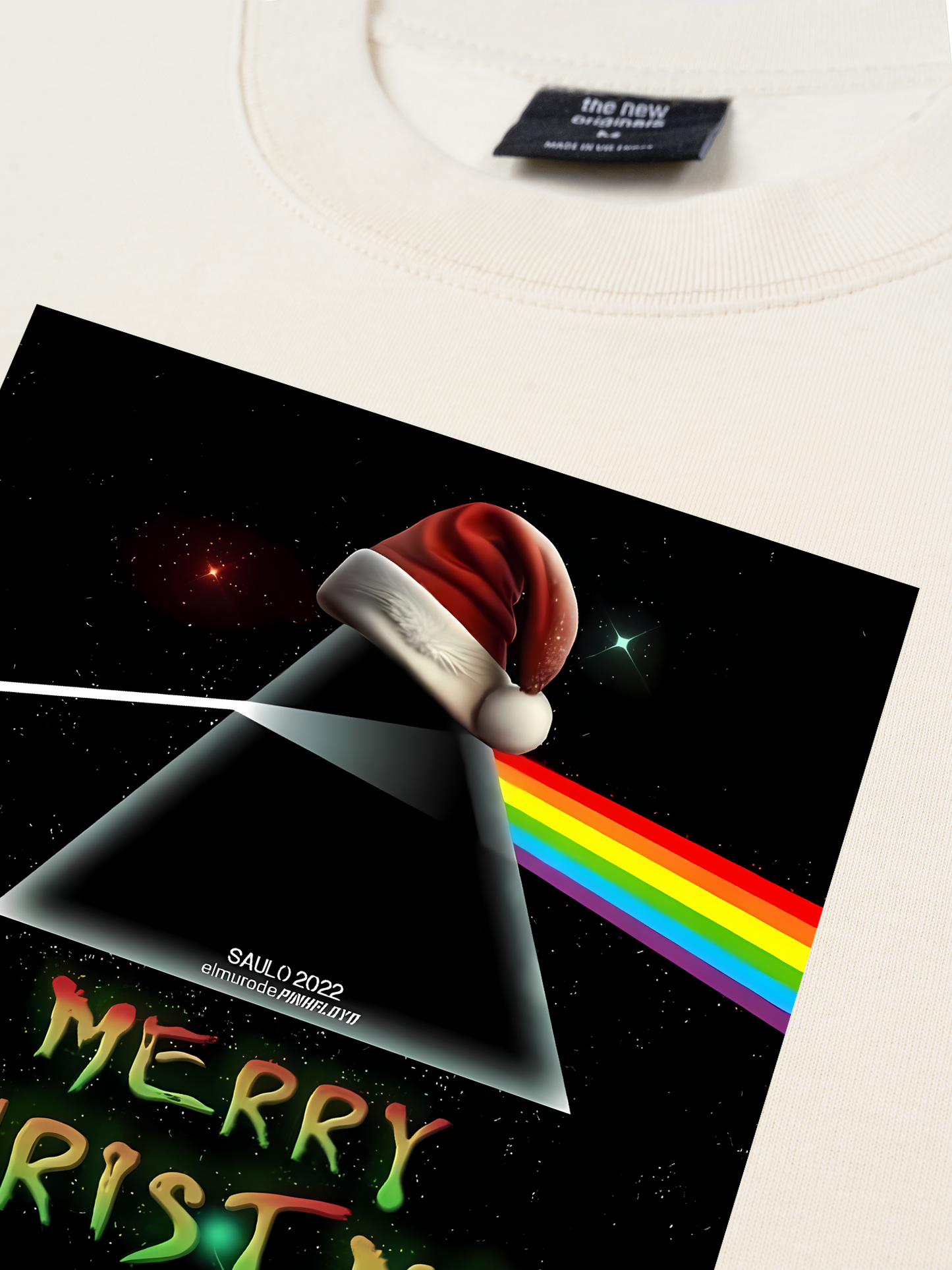 Áo Thun Relaxed Fit Pink Floyd Merry Christmas