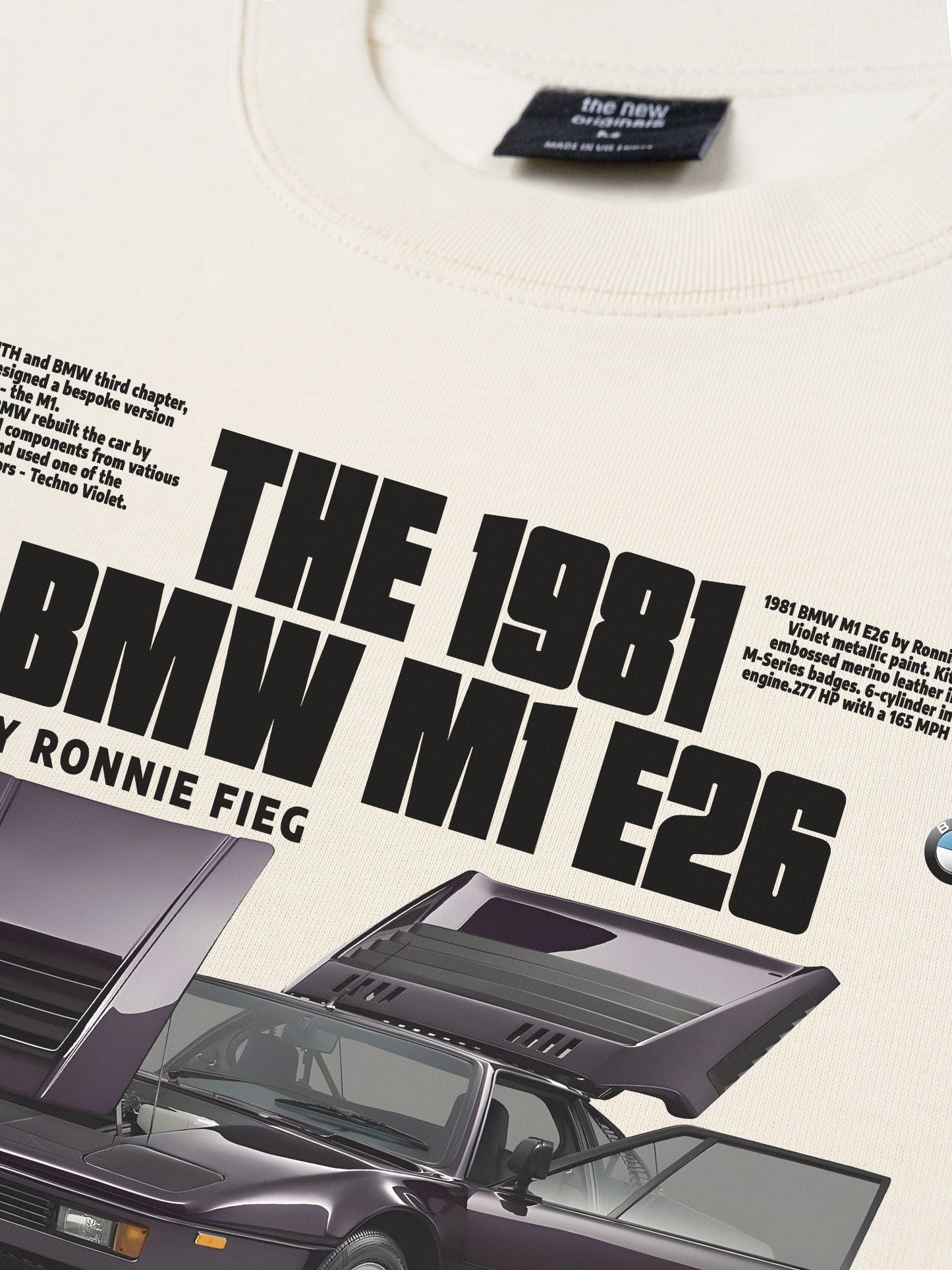Áo Thun Relaxed Fit Car The 1981 BMW M1 E26