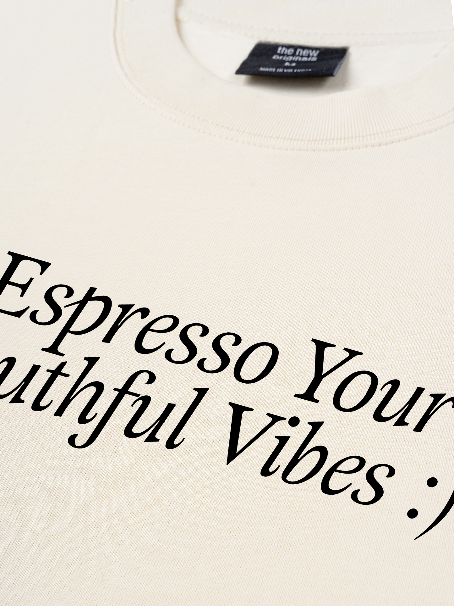 Áo Thun Relaxed Fit Espresso Your Youthful Vibes