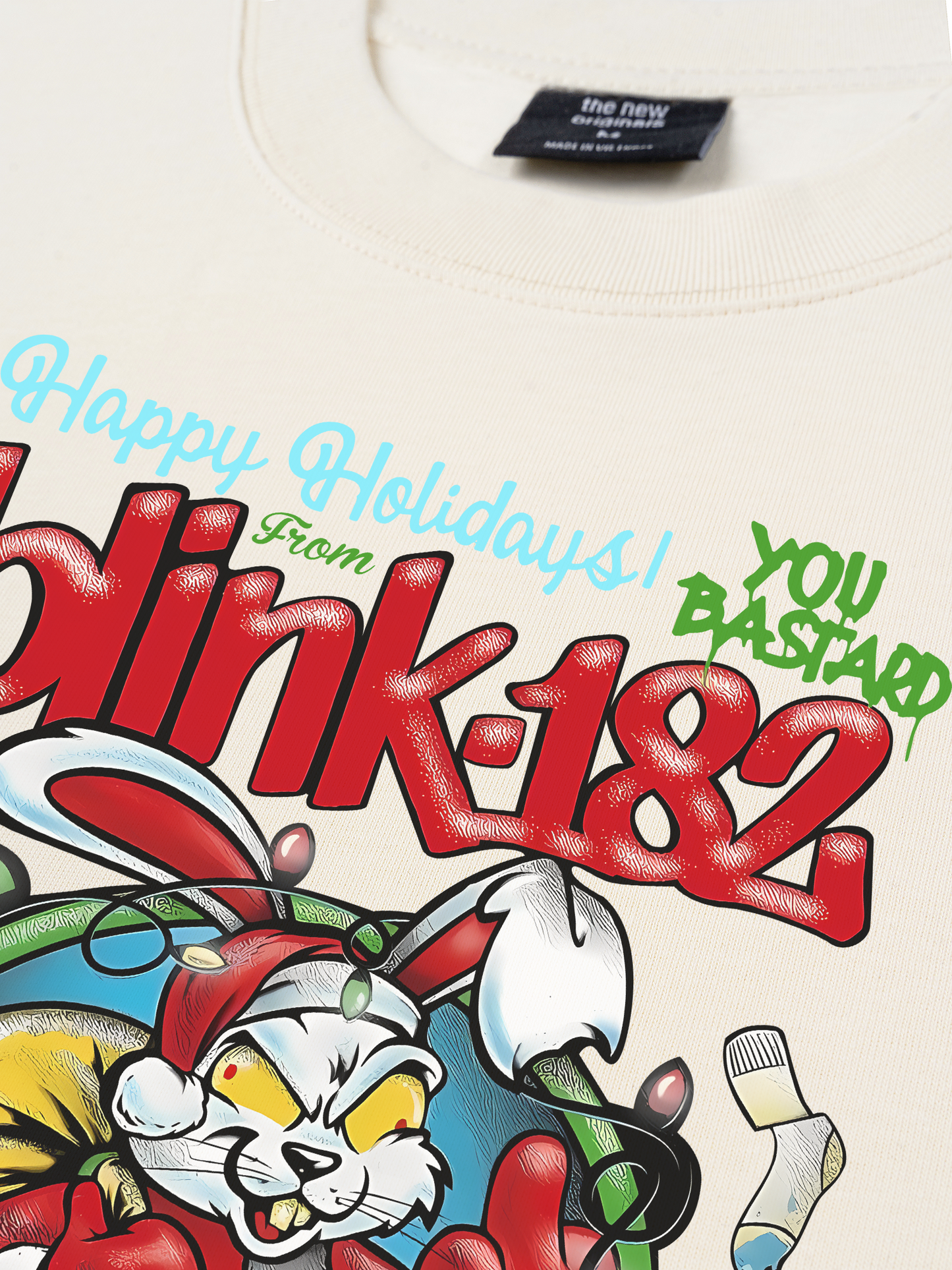 Áo Thun Relaxed Fit Blink 182 Happy Holidays