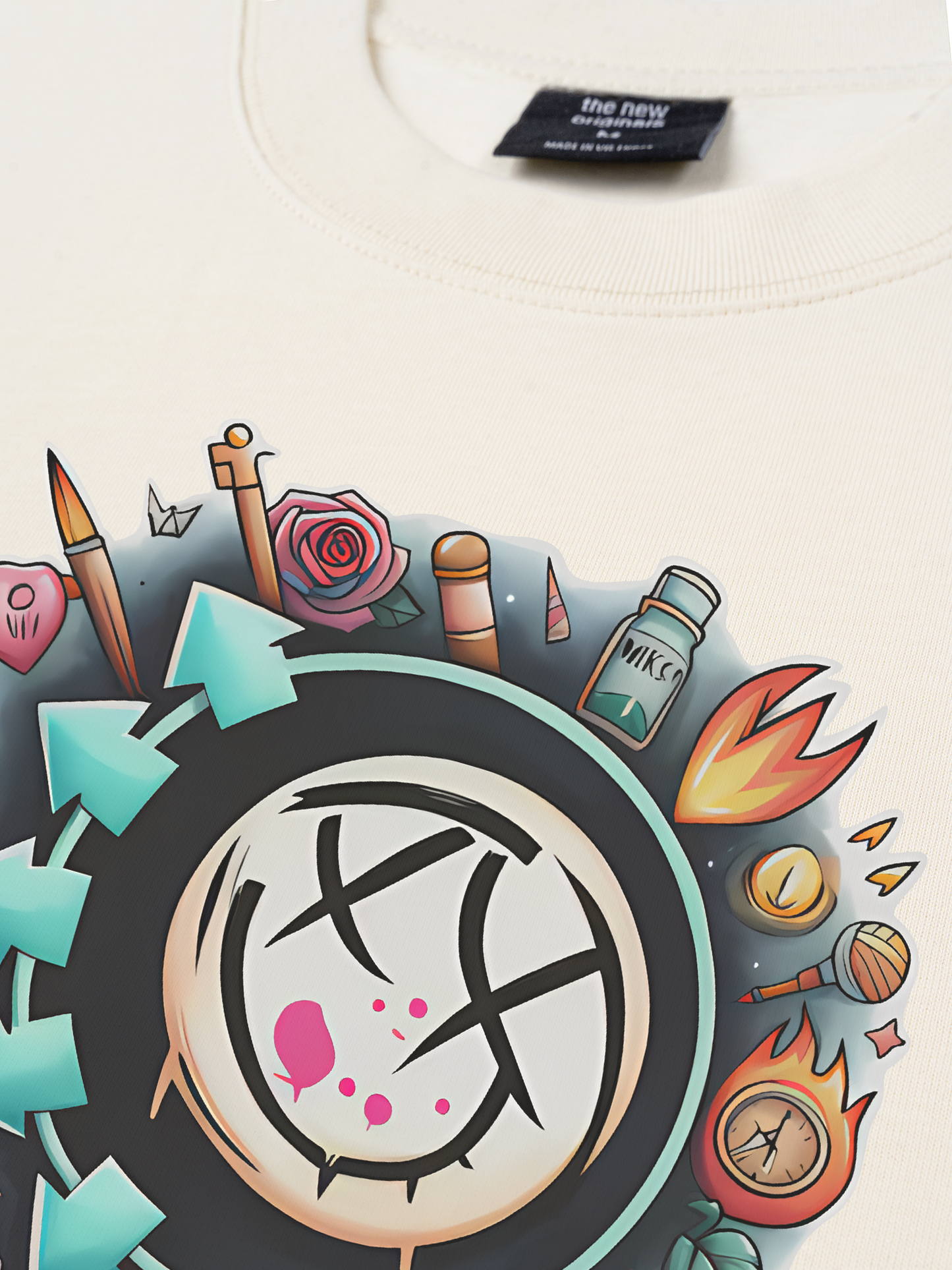 Áo Thun Relaxed Fit Blink 182 Watercolor