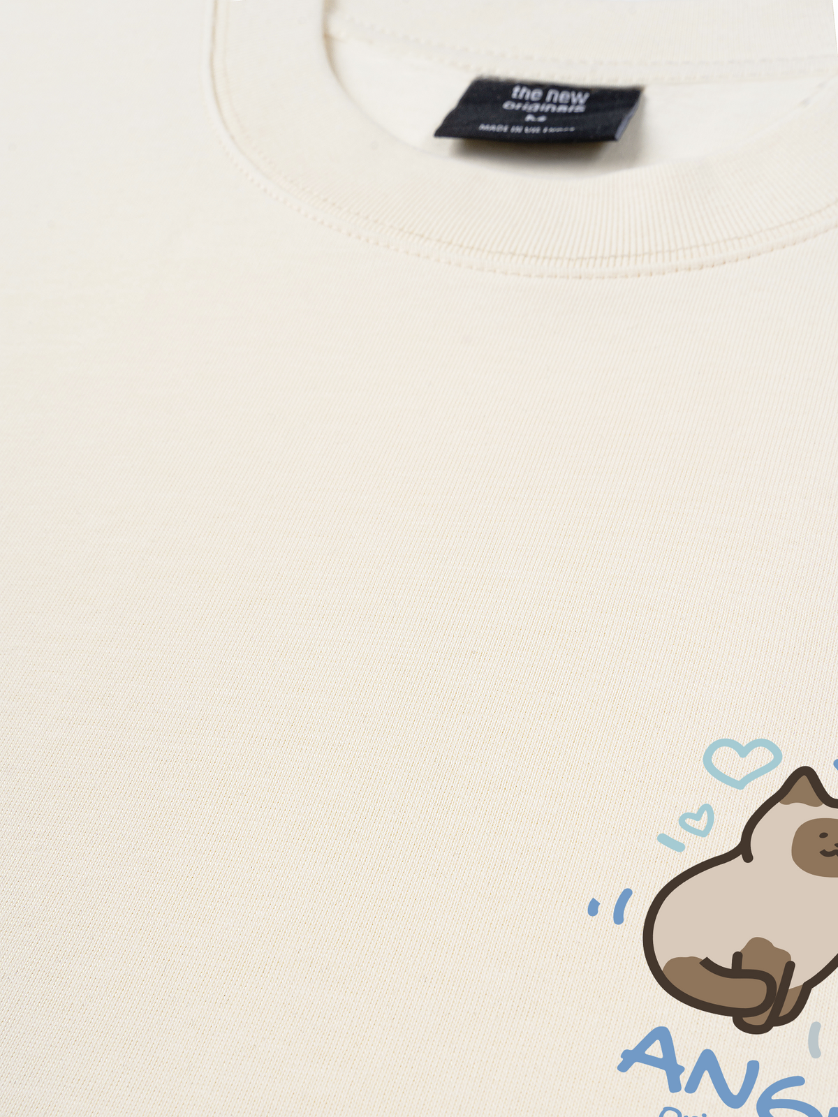 Áo Thun Relaxed Fit Angry Luv Cat Couple