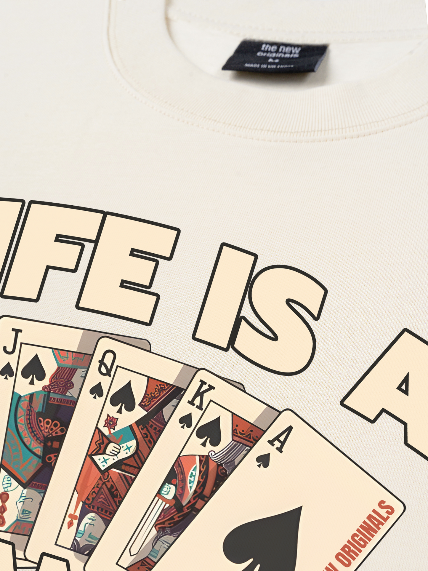 Áo Thun Relaxed Fit Lucky Life Is A Gamble