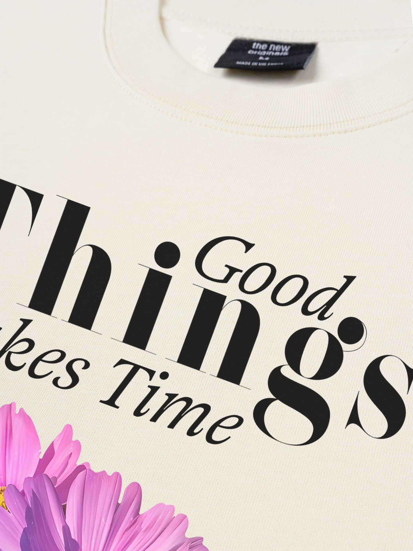 Áo Thun Relaxed Fit Iconic Good Things Take Time