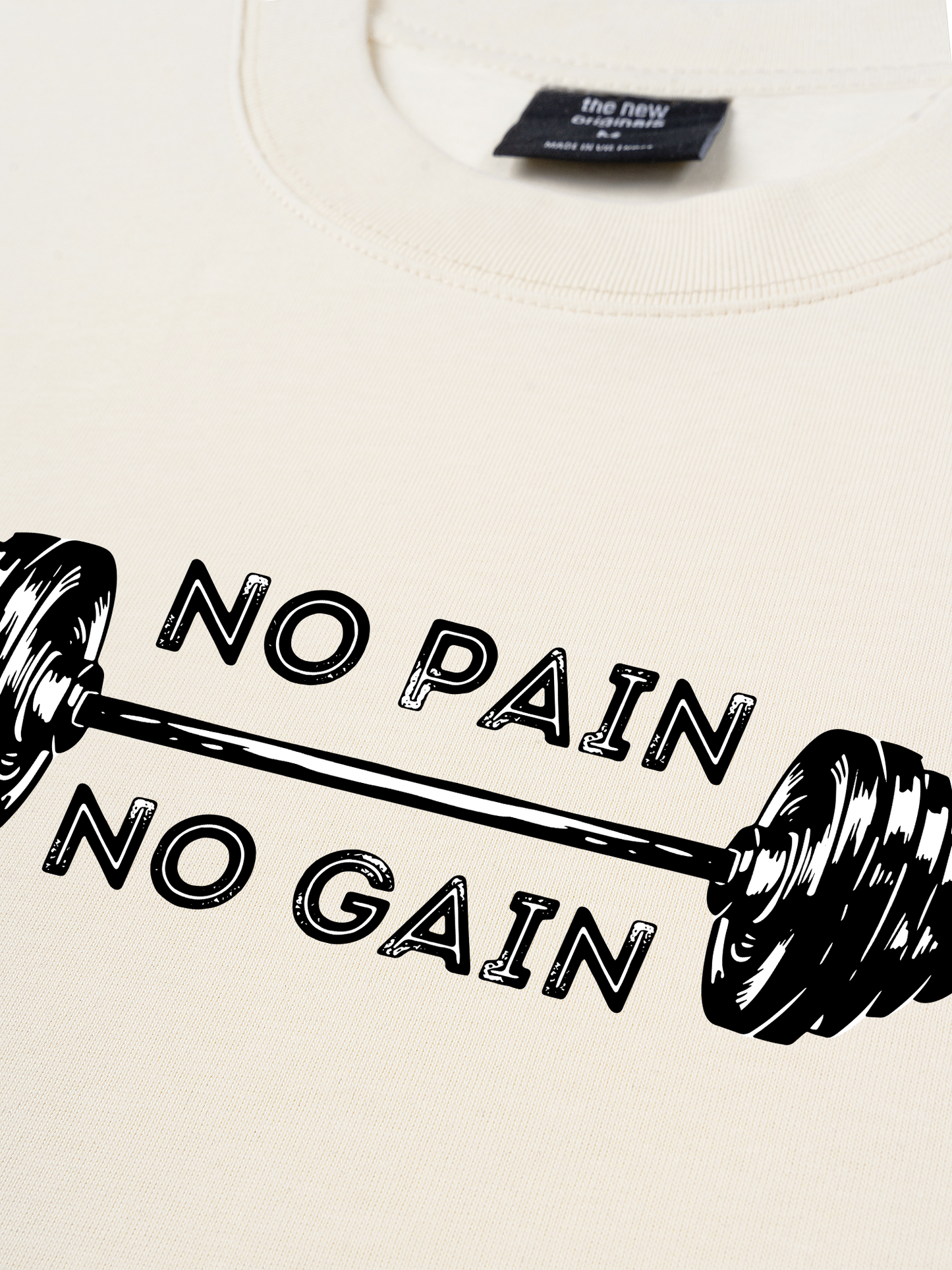 Áo Thun Relaxed Fit No Pain No Gain